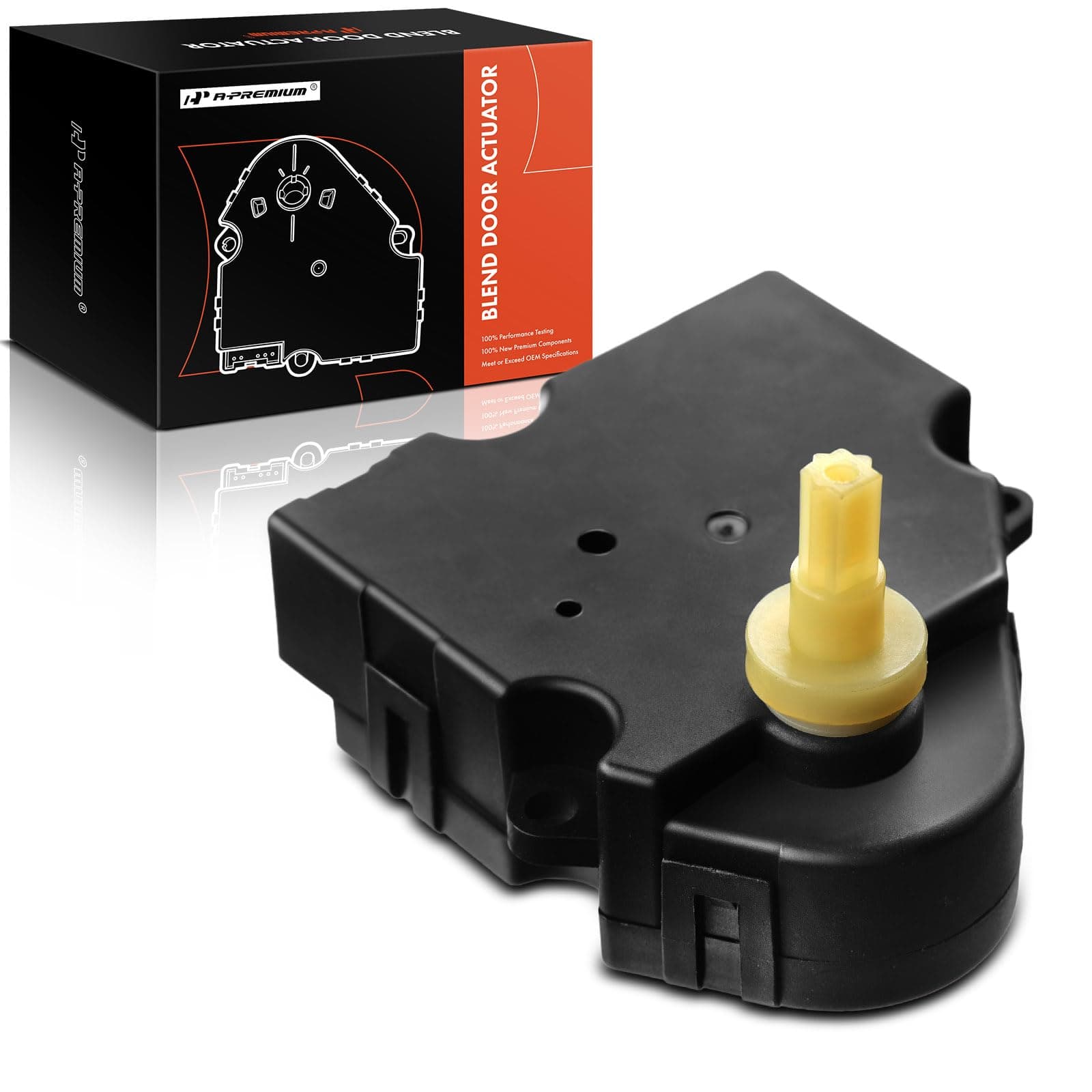 A-PremiumHVAC Heater Blend Door Actuator, Compatible with Jeep Cherokee 1998-2001, TJ, Wrangler 1998-2006, Main, Replace# 5170954AA