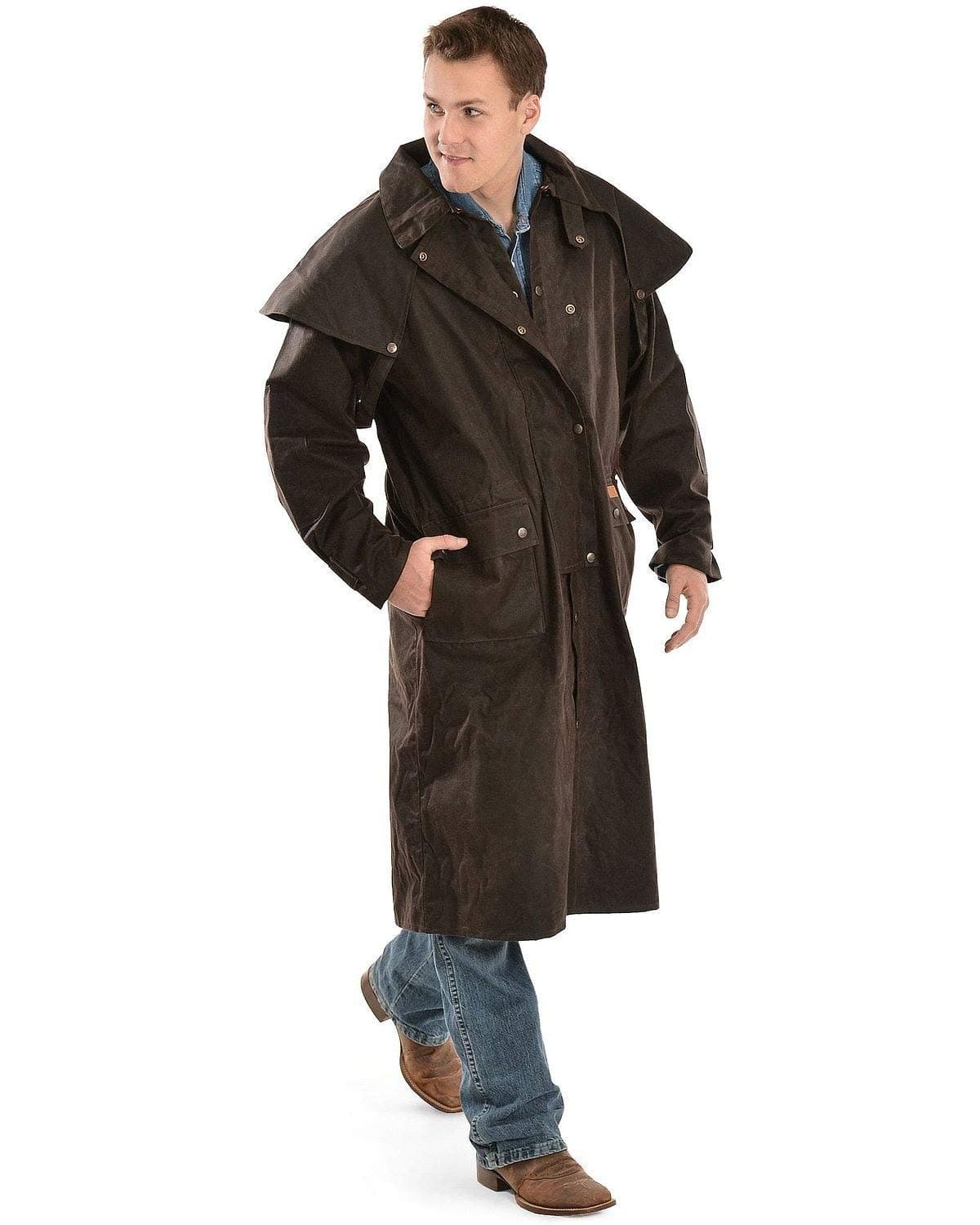 Outback Trading Company Unisex 2042 Low Rider Waterproof Breathable Full-Length Oilskin Duster Coat