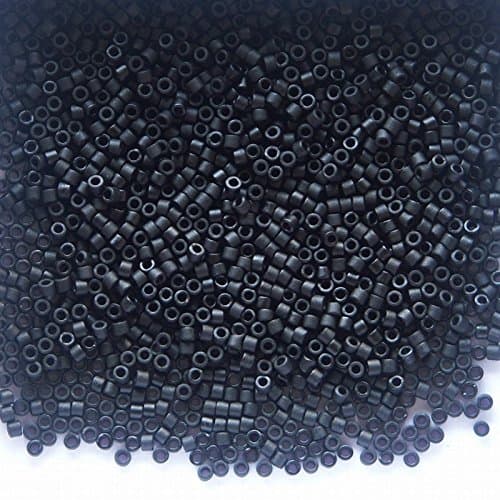 Black Matte Miyuki Glass Delica Beads 50g 11/0 DB310