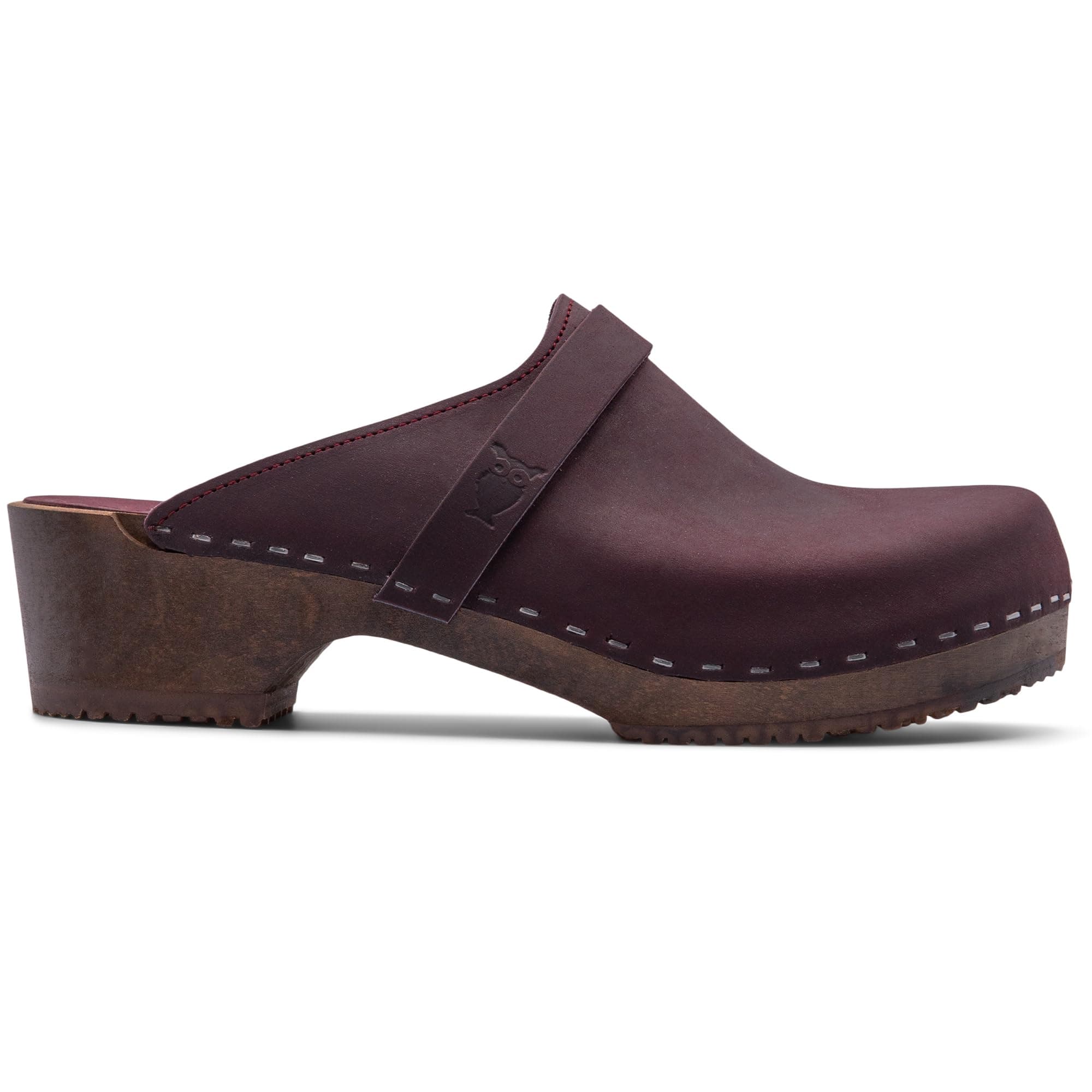 Sandgrens Handmade Swedish Wood Clogs for Women, Low Heel Mule | Tokyo
