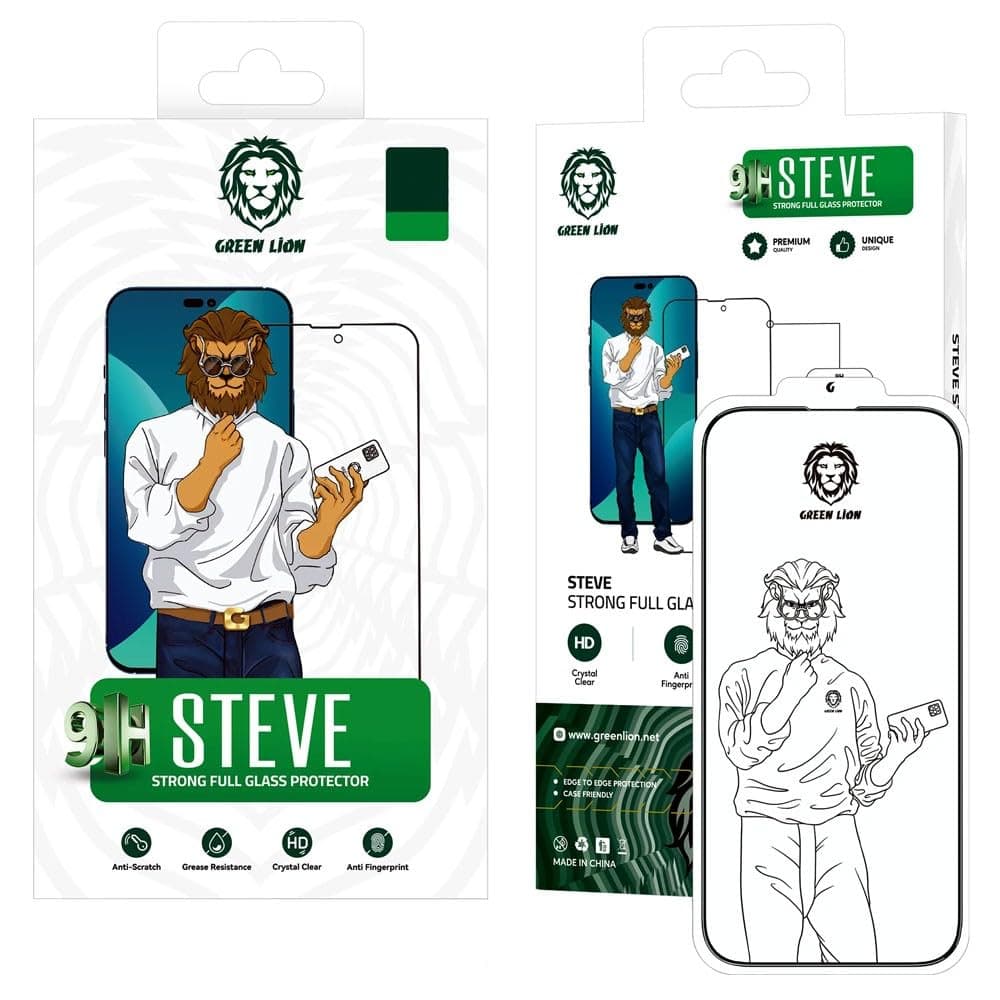 Green Lion 9H Steve Strong Full Glass Screen Protector for iPhone 11, Clear
