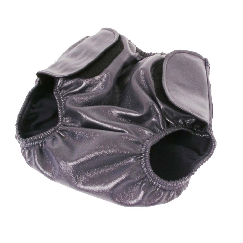 (Adult MED 70cm - 80cm Waist, Navy) - Reusable Swim Brief Nappy Adult Sizes