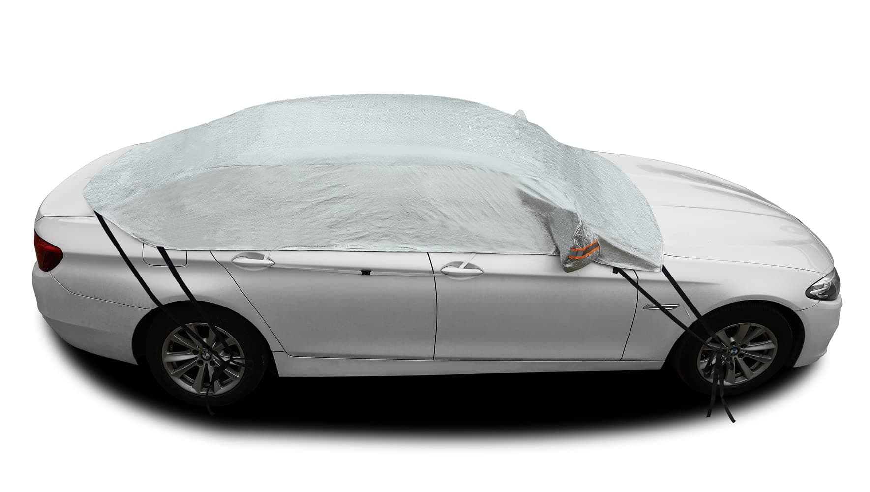 Safe View Half Car Cover Top Waterproof/Windproof/Dustproof/Windshield Cover Snow Winter Summer (Sedan 3L)