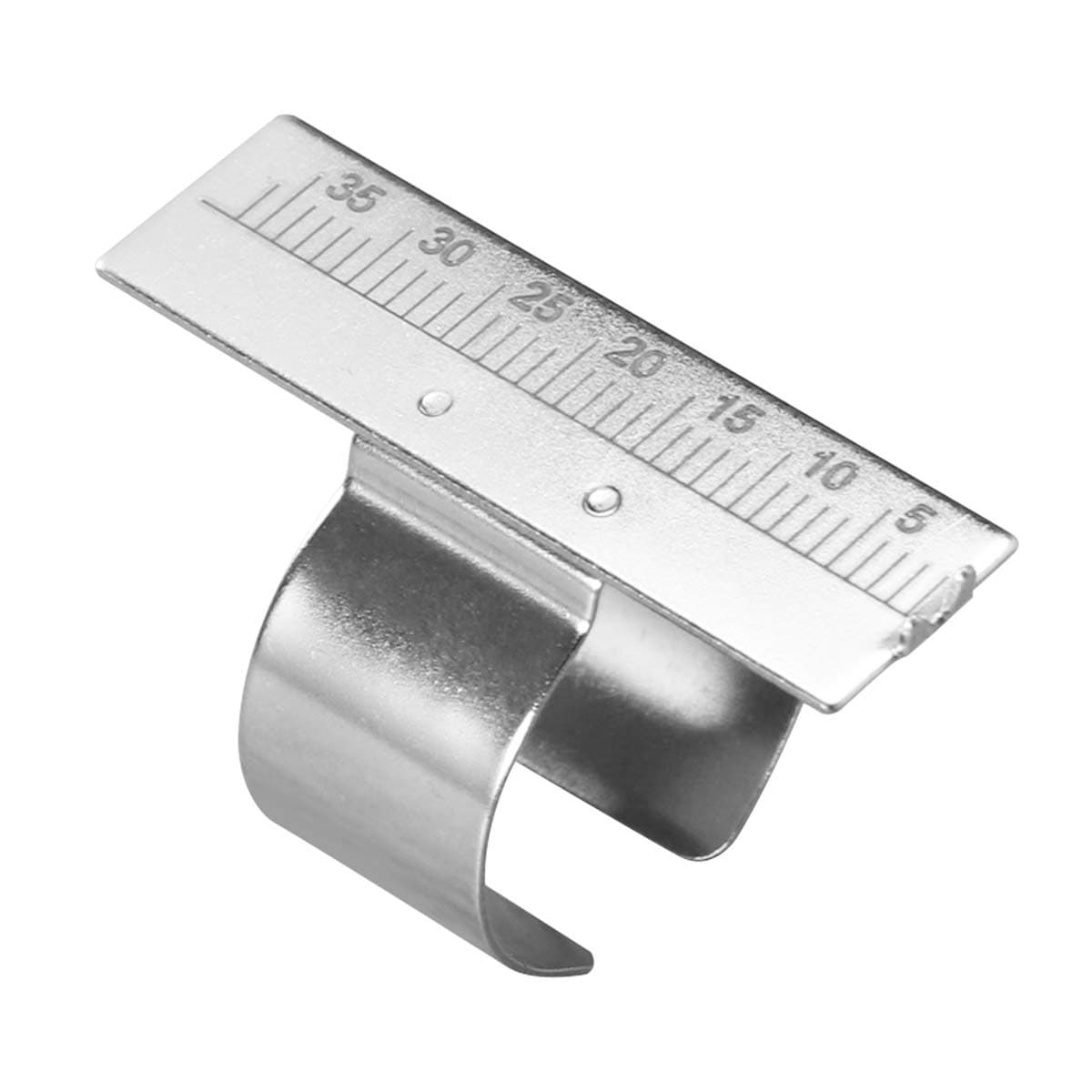 ARTIBETTER Dental Finger Ruler, Endodontic Measuring Device, Stainless Steel Construction, 4cm