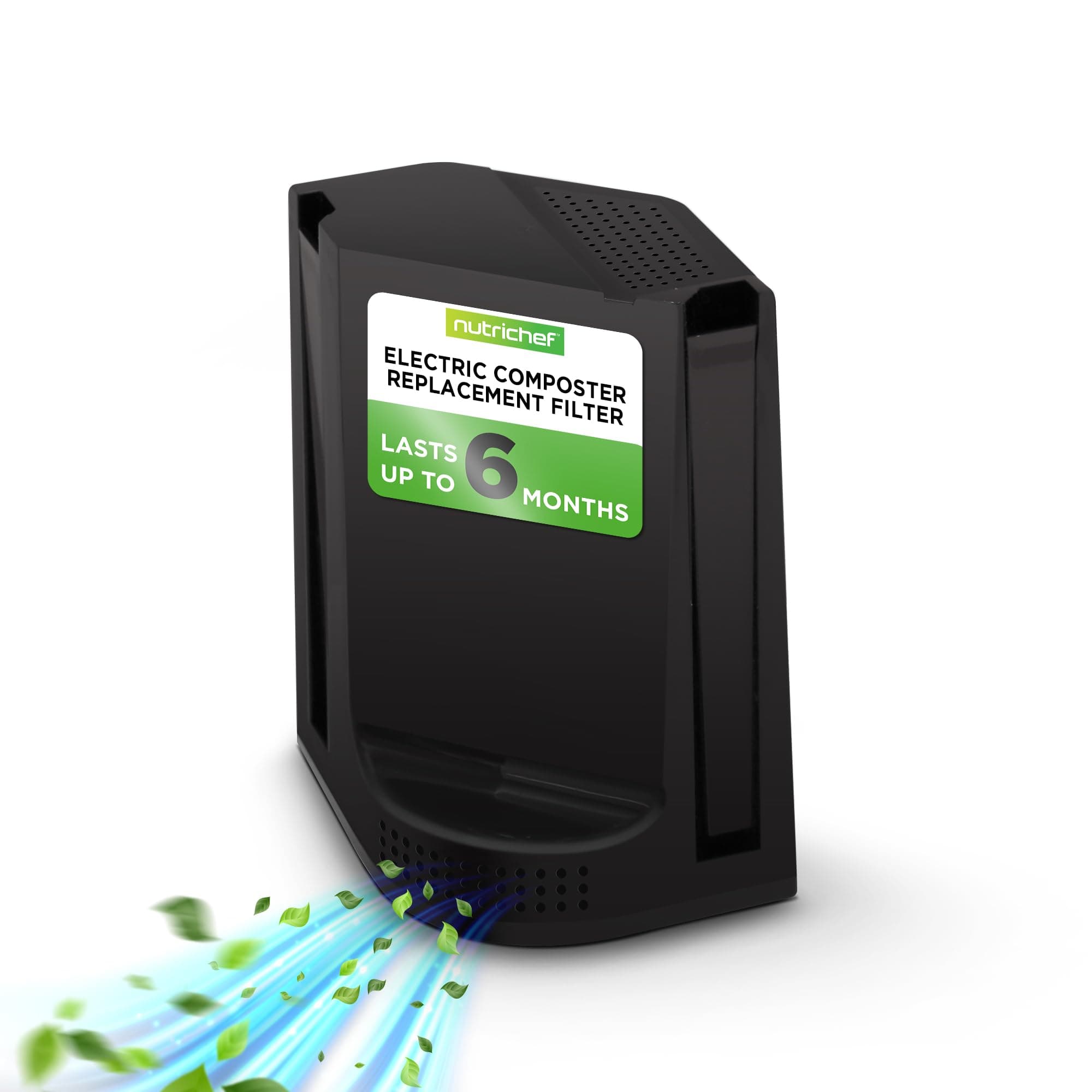 Nutrichef Replacement Composter Filter - Replace Your Nutrichef Electric Kitchen Compost Filter | Optimal Replacement Every 3-6 Months | Easy Installation | Activated Charcoal Refills