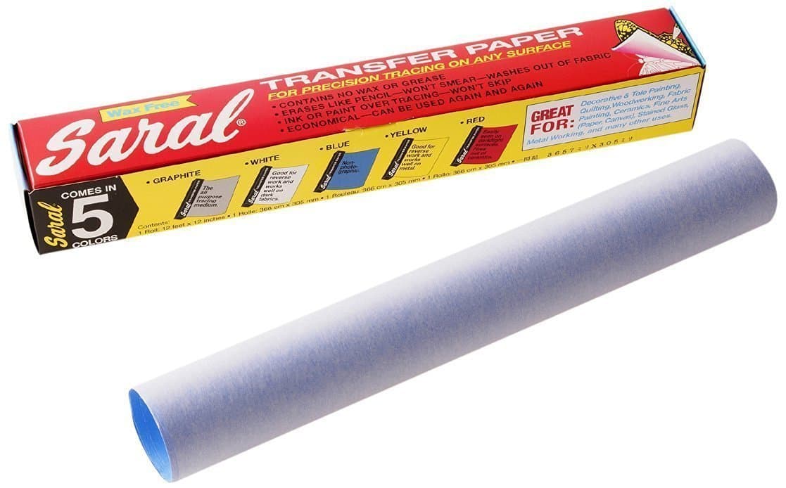 Saral Wax Free Transfer Paper - Blue, 12 inches x 12 foot Roll - 2 Pack