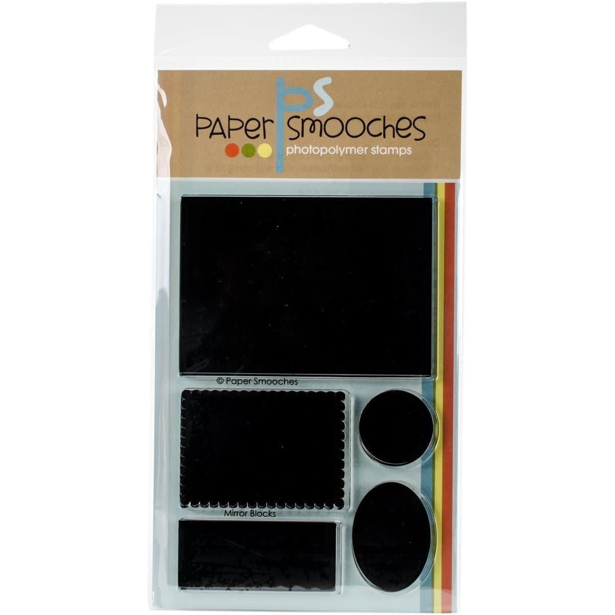 Paper Smooches Clear Stamps 4"X6"-Mirror Blocks