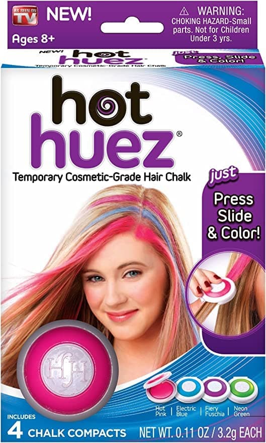 Hot Huez - Set of 4 Colors Temporary Hair Chalk