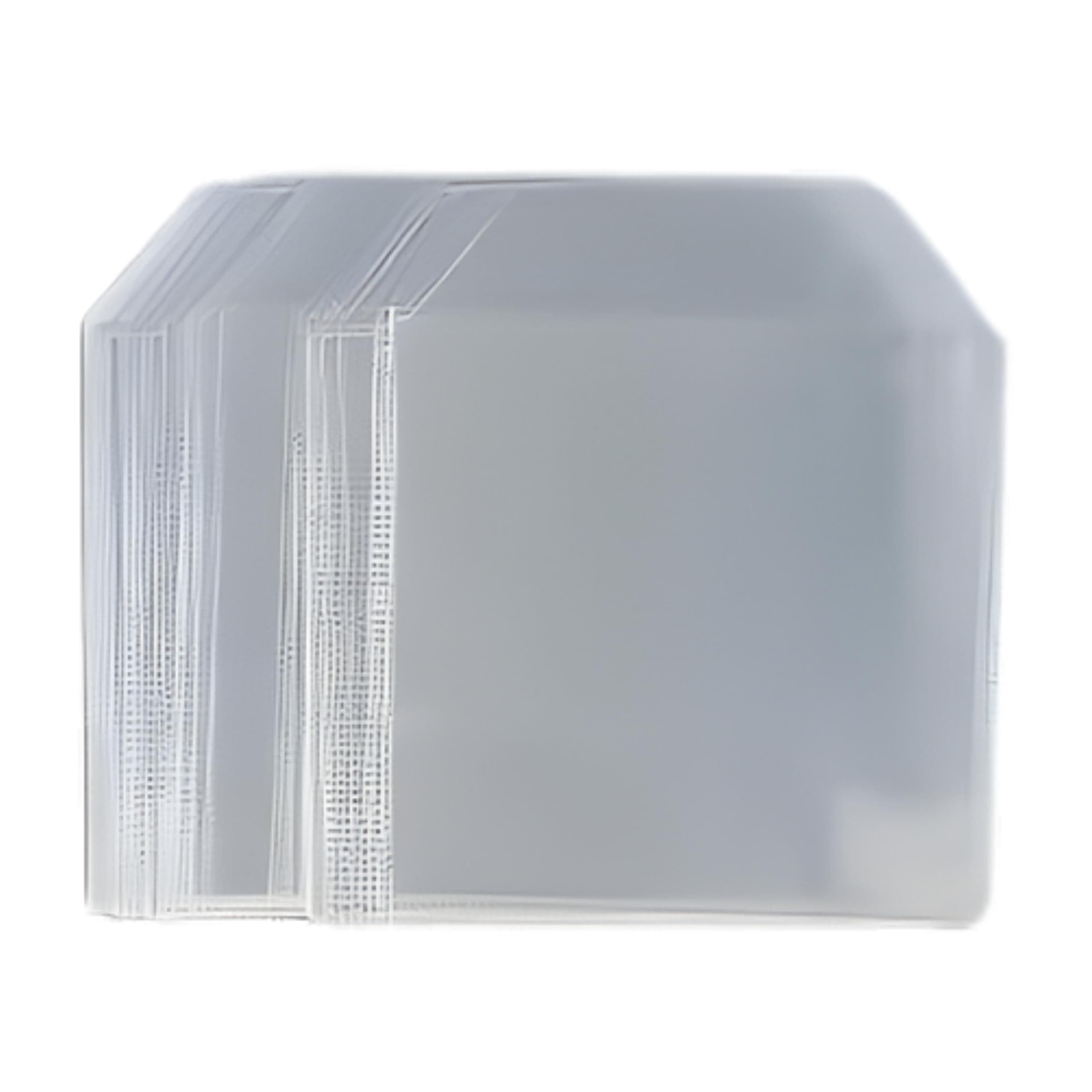 50 x Dragon Trading Premium CD DVD Blu-ray Disc 120 Micron Plastic Wallets Sleeves with Flap – Durable Sleeves for 1 Disc