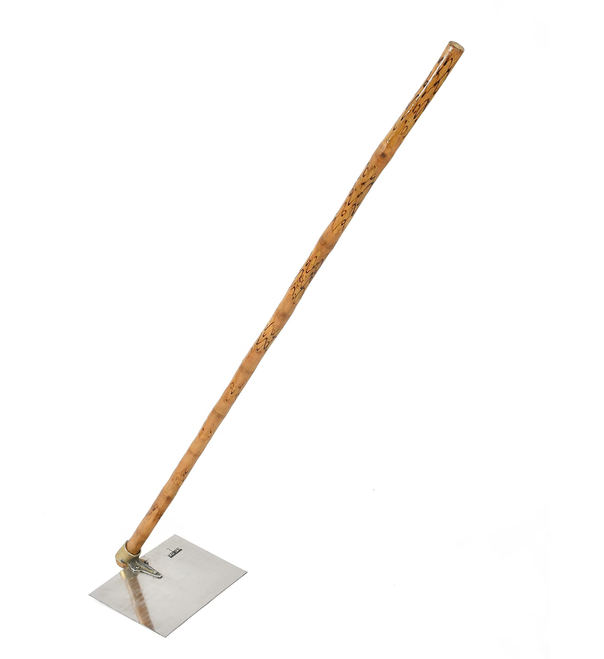 Stainless Steel Kudali Hoe & Dung Cleaning Spade Combo | Heavy-Duty Farming & Gardening Tool Set | 48” Wooden Handle Kudali Hoe for Digging, Weeding & Land Preparation | Dung Cleaning