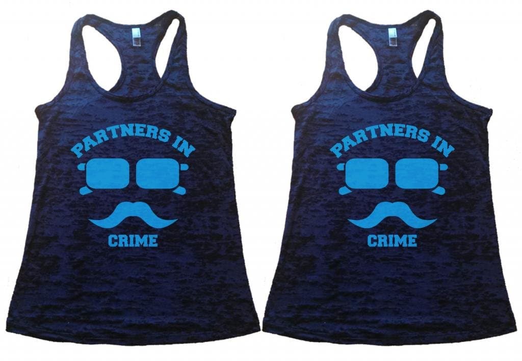 Shirts By Sarah Women's Best Friend Tank Tops Partners In Crime Hipster