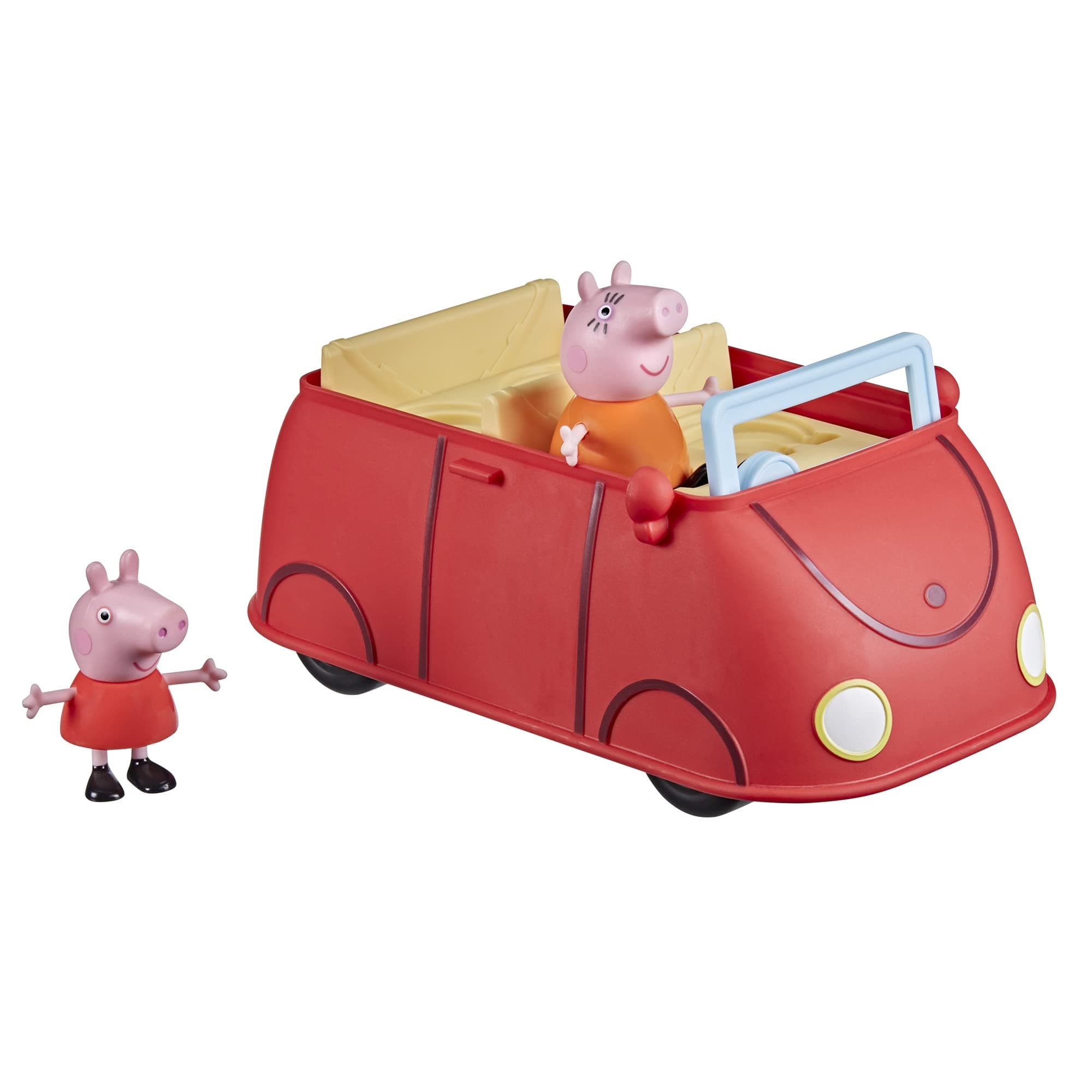 Peppa Pig Peppa's Adventures Peppa's Family Red Car Preschool Toy, Speech and Sound Effects, Includes 2 Figures, for Ages 3 and Up