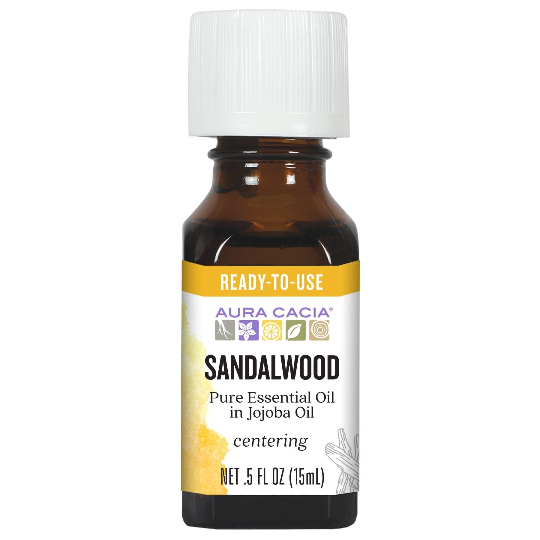 Precious Essentials Sandalwood Blended with Jojoba Oil, 0.5 Fluid Ounce