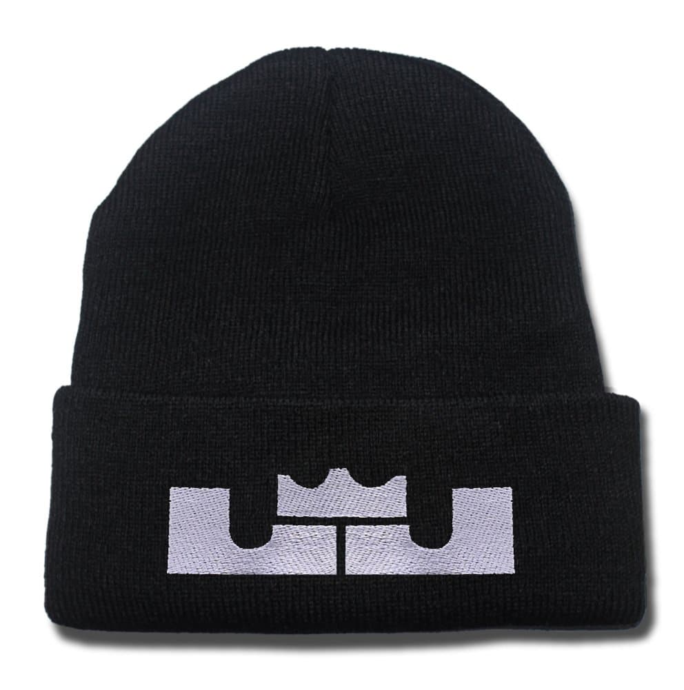 JIUWEI LeBron Raymone James Logo Beanie Fashion Unisex Embroidery Beanies Skullies Knitted Hats Skull Caps