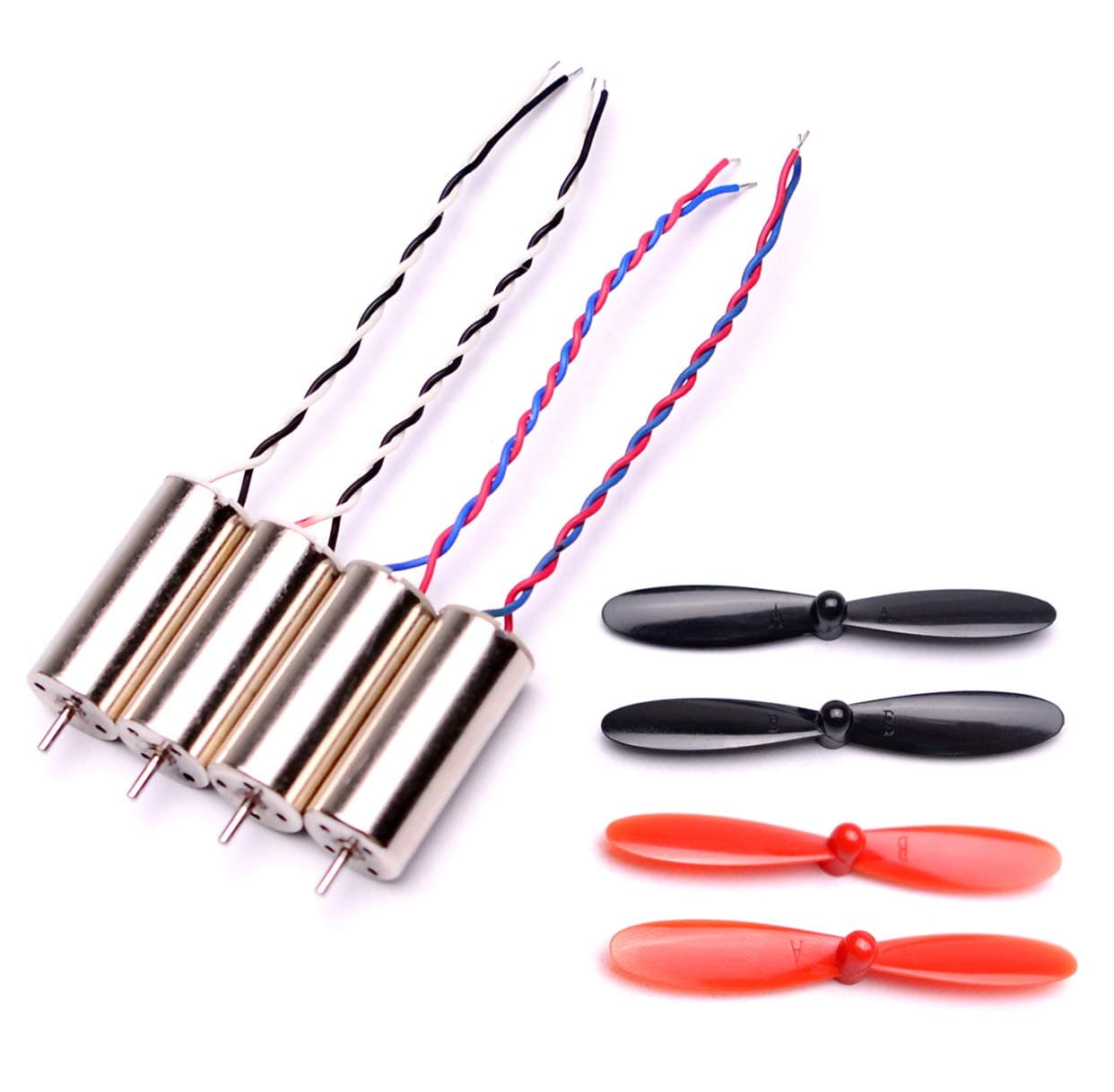 YoungRC 8.5 x 20mm 8520 Coreless Motor High Performance Brushed Motors for Micro FPV RC Quadcopter H107C + 55mm Blade Propeller Prop