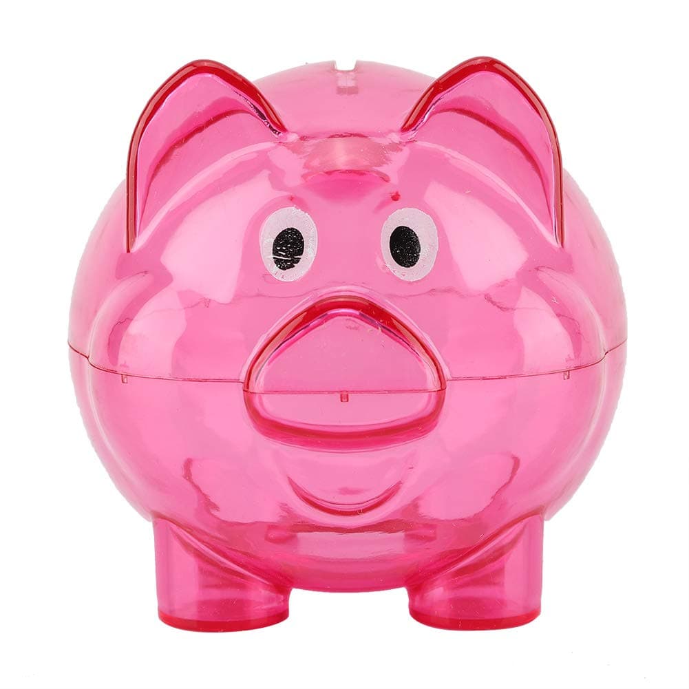 Kids Piggy Bank, Piggy Bank for Girls Toddler Toys Age 2-4 Toys for 1 Year Old Boy Toddler Girl Toys Toddler Learning Toys with Pig Bank for Toy Gifts(Small Rose, 12)