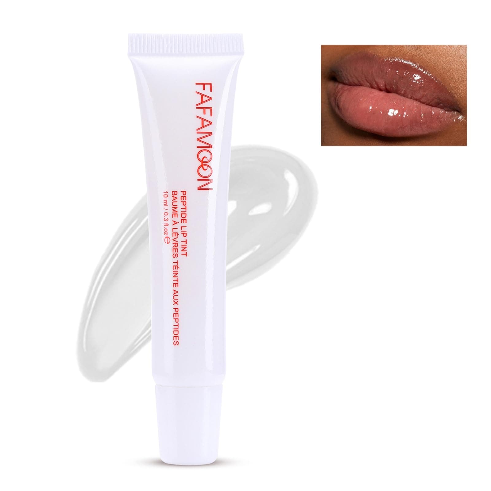 Lip Glowy Balm Moisturizing Plumping Lip Gloss for Dry Cracked Lips, Hydrating Lip Glow Oil Lip Mask Lip Butter Balm Nourishing Lip Care Lip Treatment Glossy Lip Plumper Peptides Lip Balm (05# Clear)