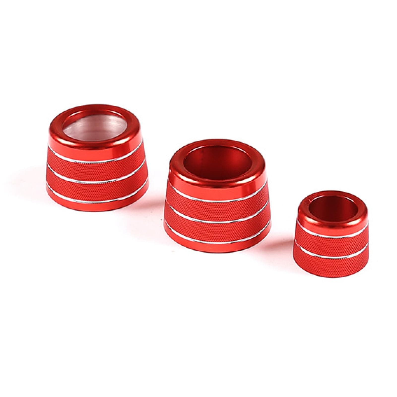 KJWPYNFCar Interior Cover Accessories - Aluminum Alloy - Central Control AC Adjustment Knob Ring Trim, for BMW 5 Series G30 G38 X3 G01 X4 G02 6 Series GT 2018-2020