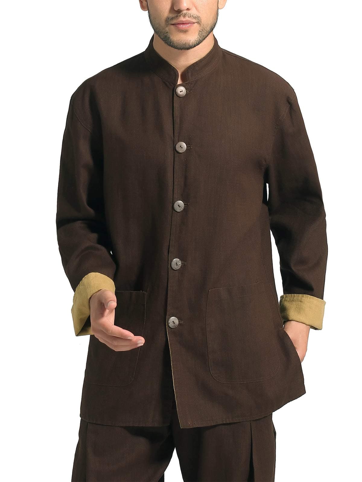 BitablueMen's Reversible Mao Suit Style Jacket