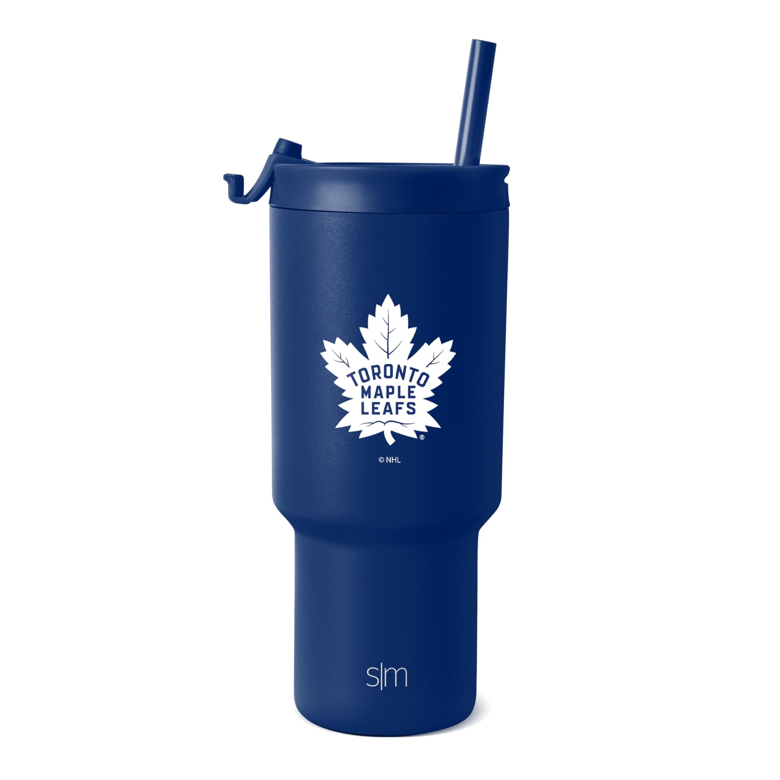 Officially Licensed NHL 30 oz Tumbler with Flip Lid and Straws | Hockey Insulated Cup Stainless Steel | Gifts for Men Women | Trek Collection
