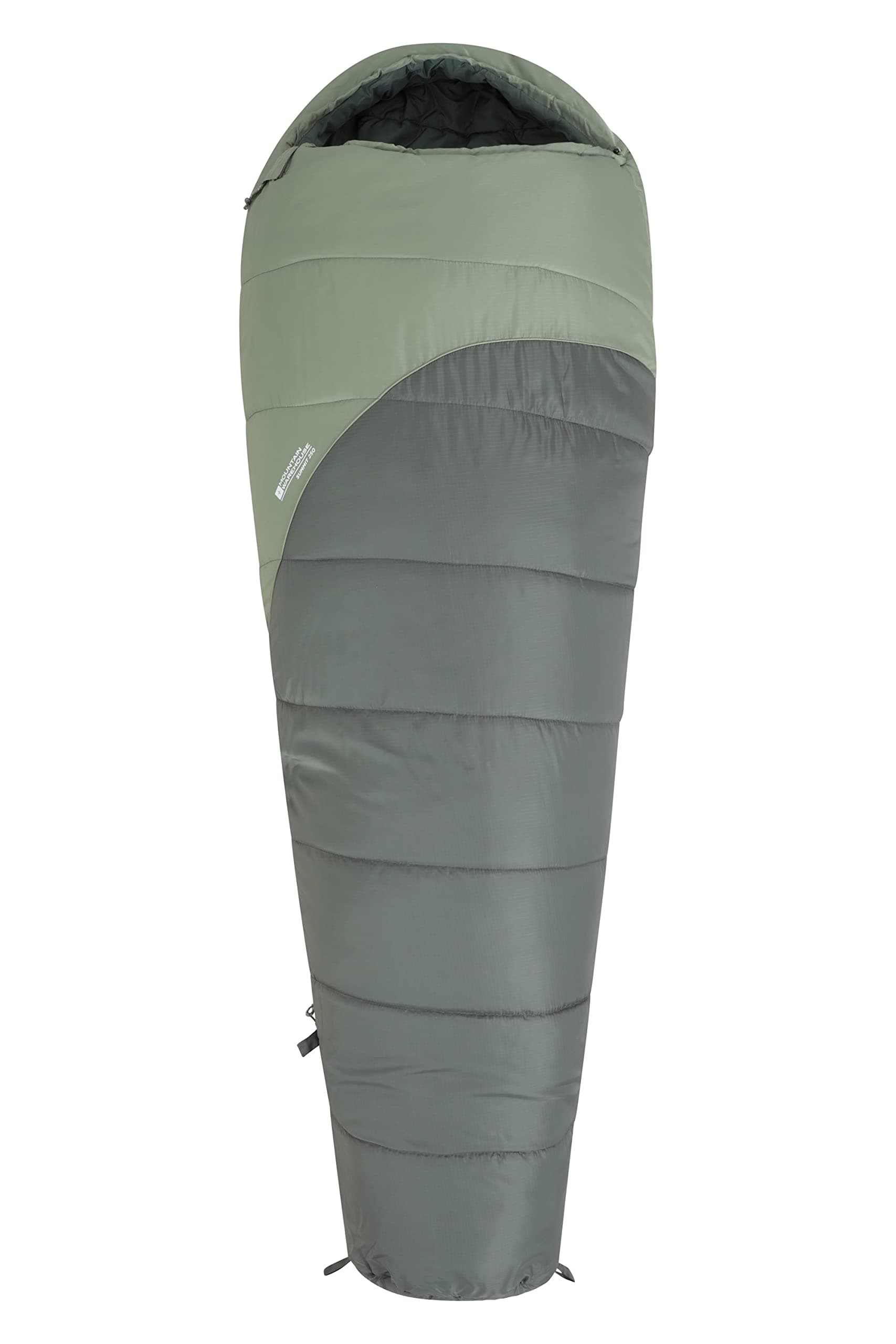 Mountain Warehouse Summit 250 Sleeping Bag - 3/4 Season Insulated & Mummy Shaped Bag - For Spring Summer, Camping & Trekking