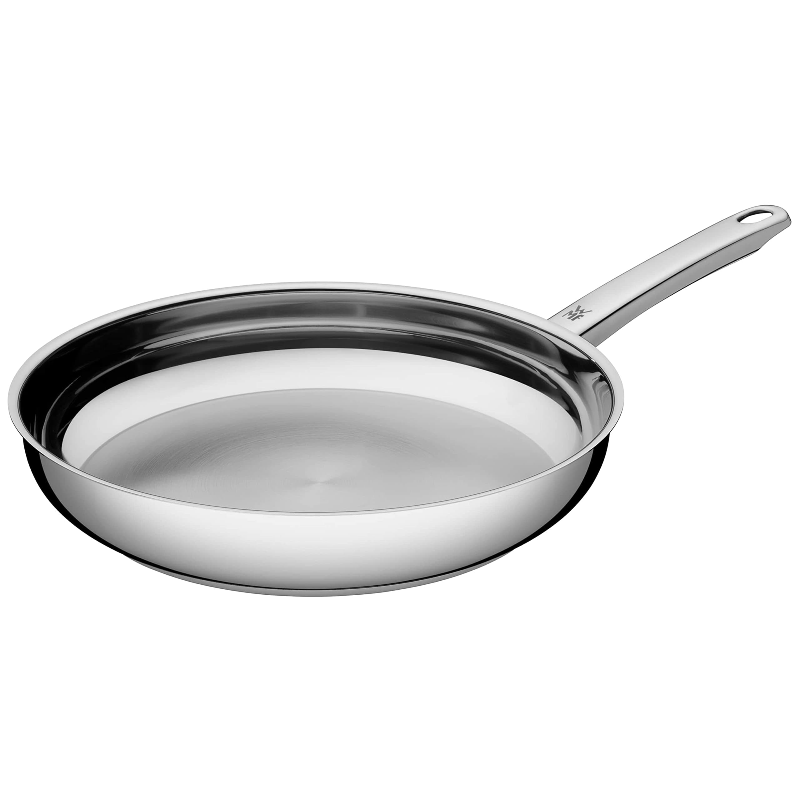 WMF Frying Pan Uncoated Favorit Pouring Rim Stainless Steel Handle Cromargan Stainless Steel Suitable for Induction Hobs Dishwasher Safe, 24 cm