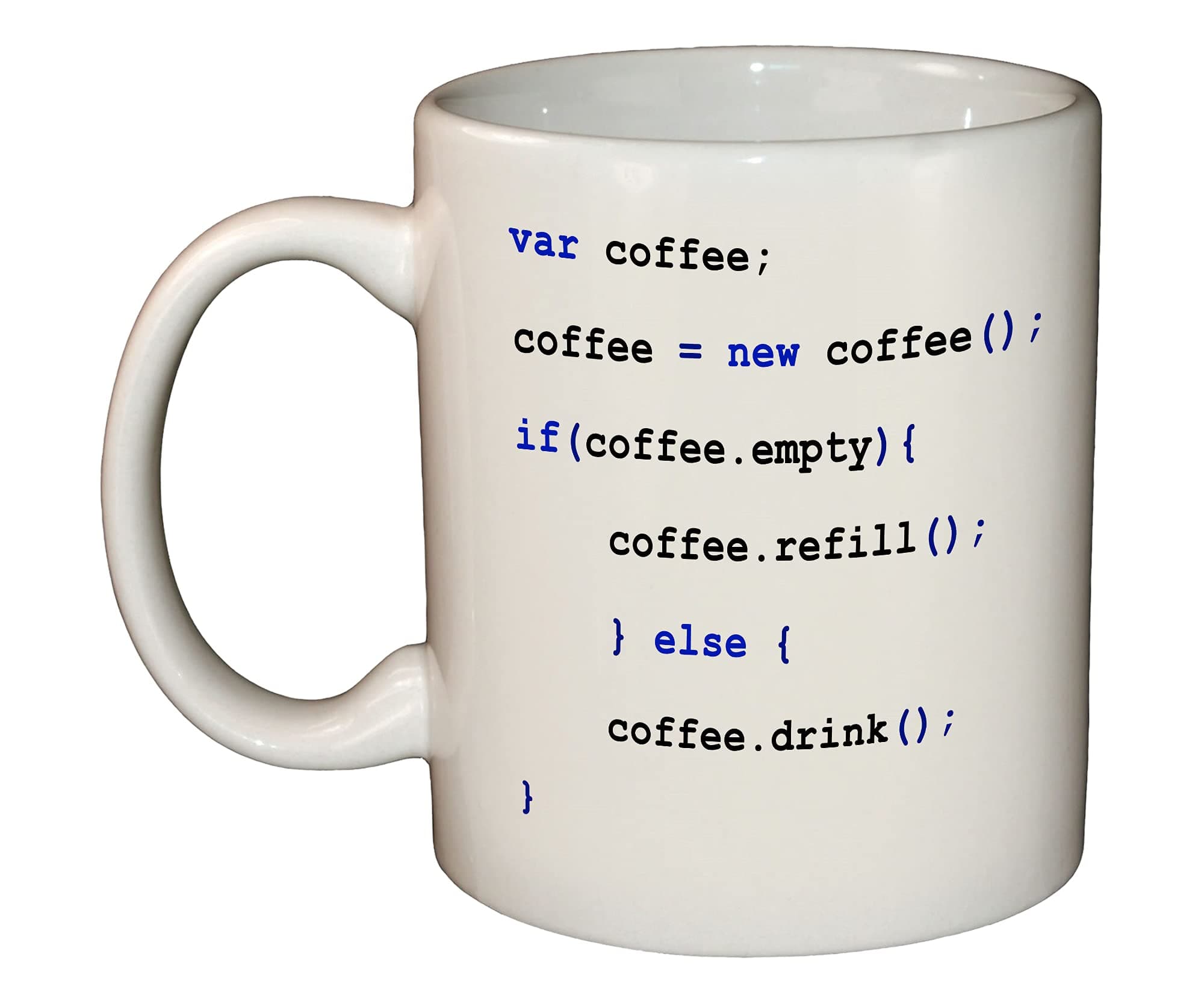 MB Prints Javascript Coding/Programming Coffee Funny Novelty 11oz Ceramic Mug/Cup