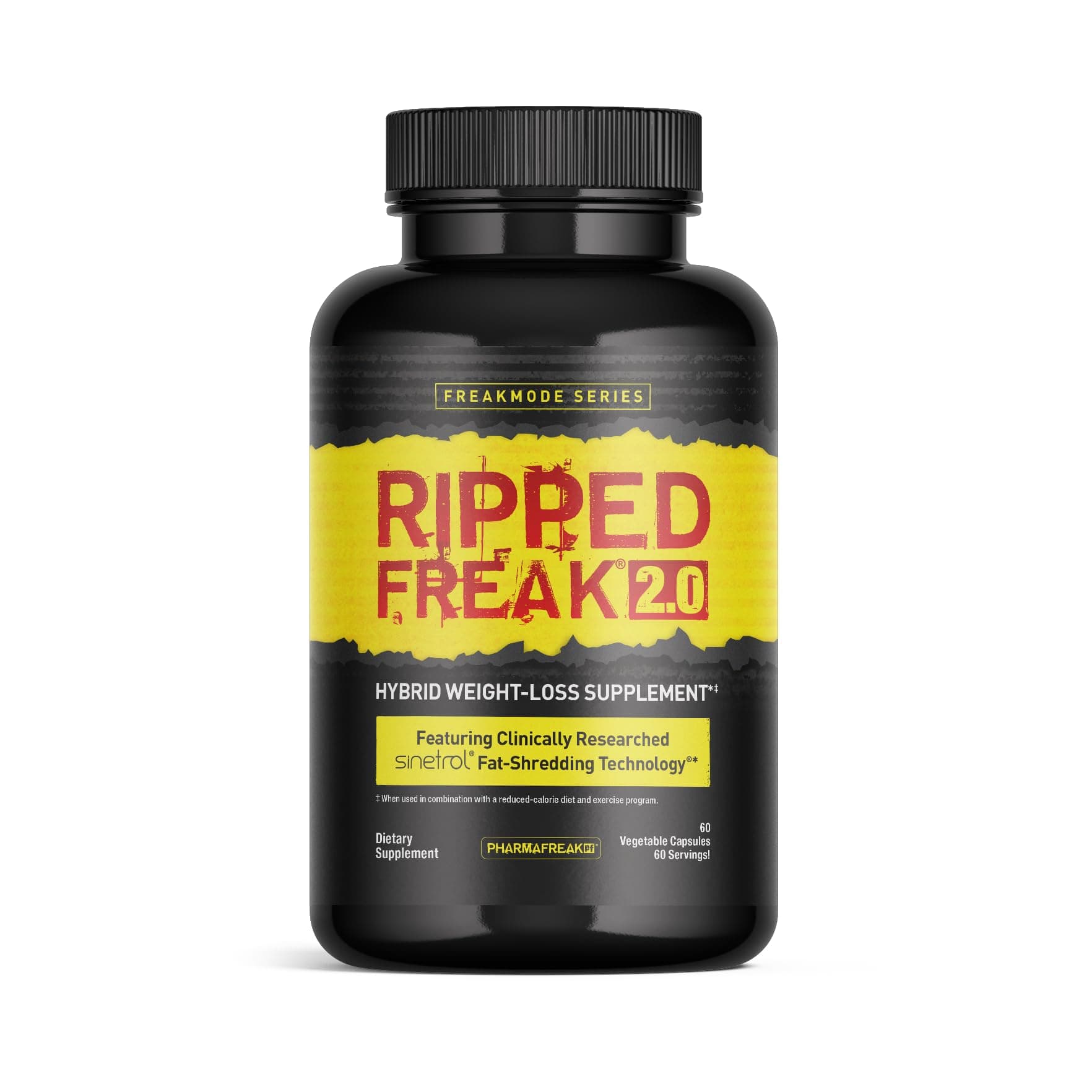 Ripped Freak 2.0 – Metabolism & Energy Support Supplement with SINETROL® – 60 Capsules