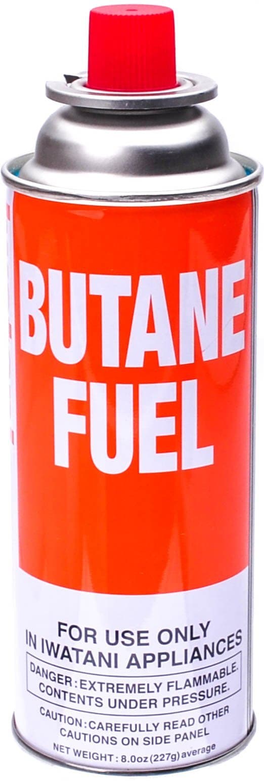 BU-6 CassetteFeu Butane Fuel Canister For Butane Stove & Torch Refills, 8-Ounce Corporation of America BU-6 Butane Fuel Canister for Portable Butane Stove, Red