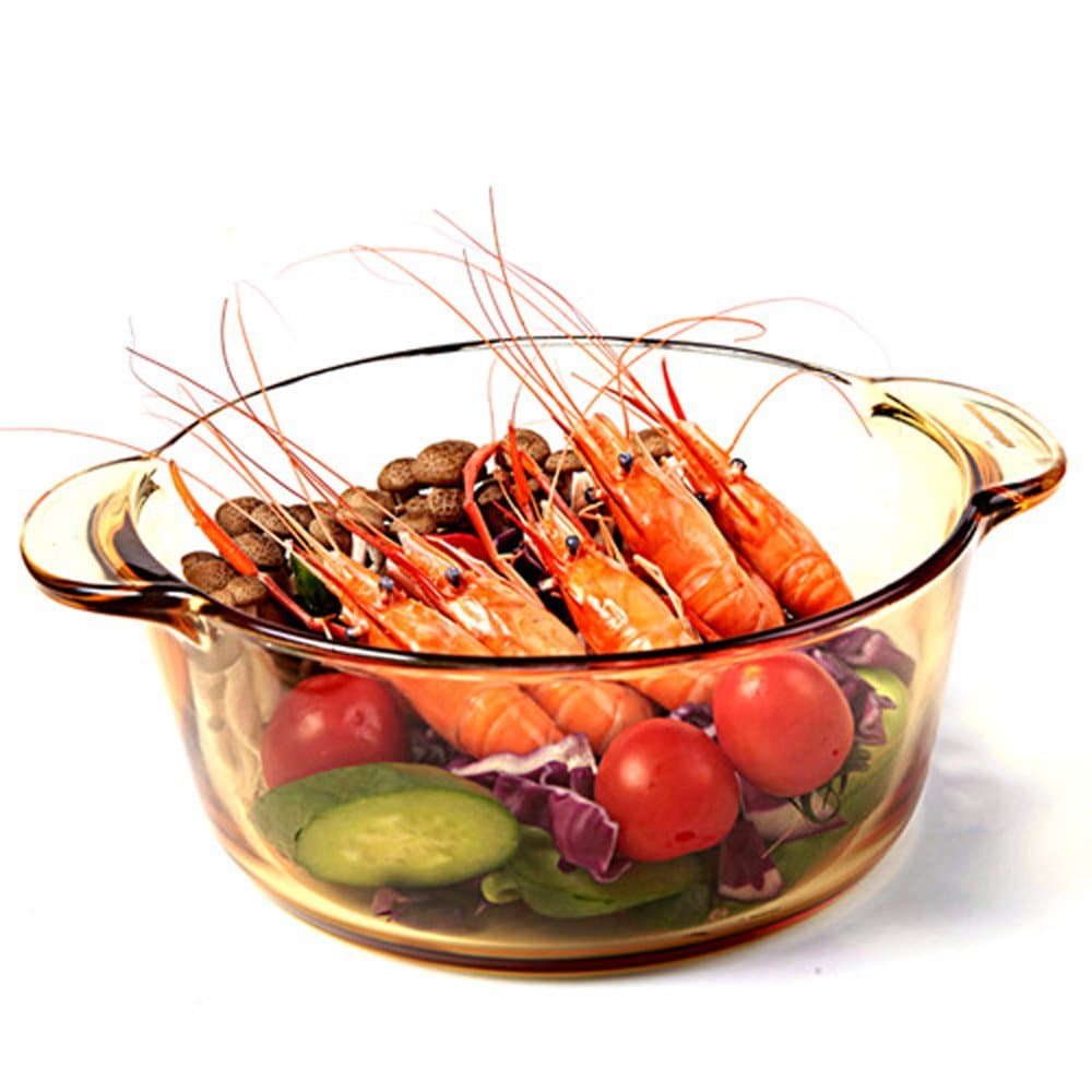 Endureglass 2 Liter Glass Cookware v2.0 - Safe for the dishwasher, freezer, microwave, oven, broiler, stovetop & dining table