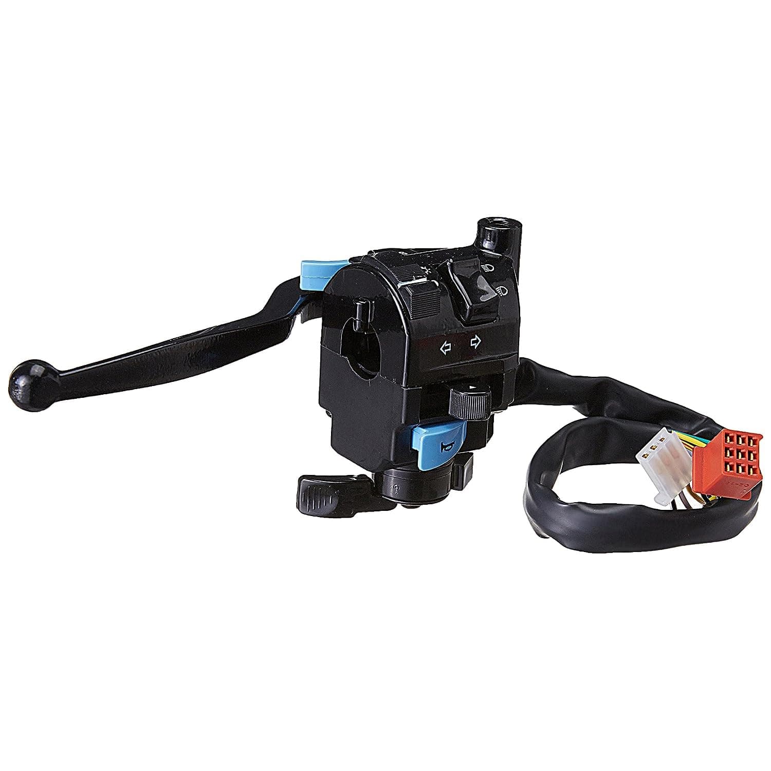 SW-0251C-M01 Handle Bar Switch (Left Hand Side) With Kick Start- 9 Pin Red & 3 Pin White Coupler For TVS Star City/Star Sport/Star Deluxe