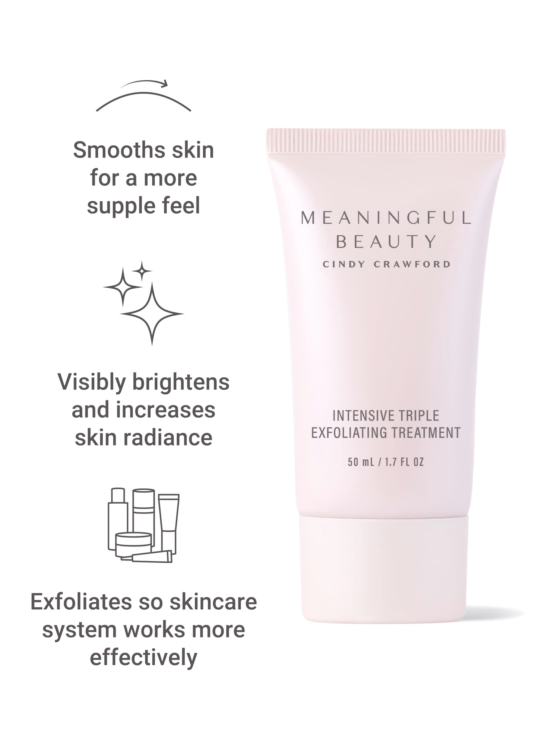 Meaningful Beauty Beyond â€“ Intensive Triple Exfoliating Treatment â€“ Infused with Papaya Enzymes, Glycolic Acid, Lactic Acid and Purifying Clay â€“ 90 Day Supply/1.7 Fl Oz (Pack of 1) - MT.2087