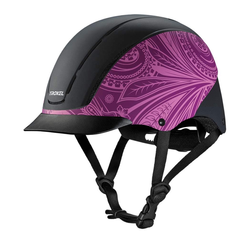 Purple Boho Equestrian Riding Adjustable Helmet (Large)