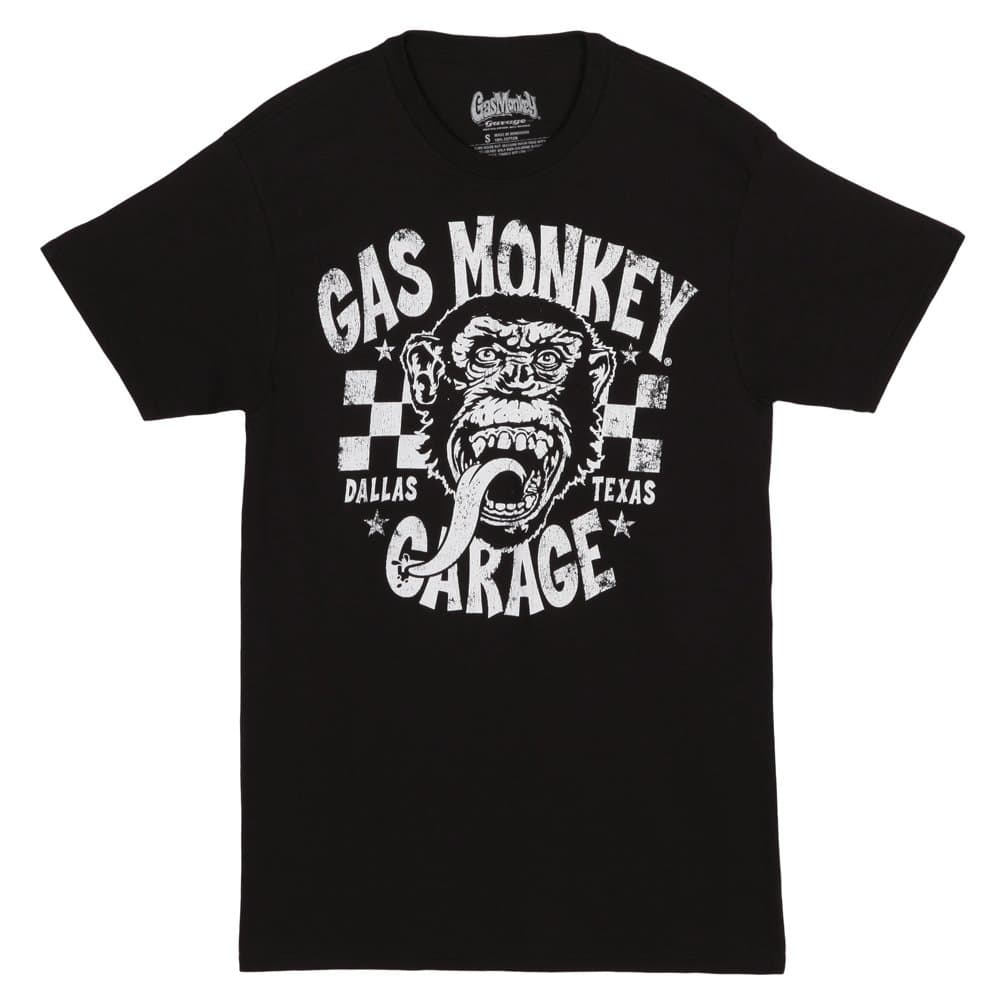 Gas Monkey Garage Gassed Up Adult T-Shirt - Black (X-Large)