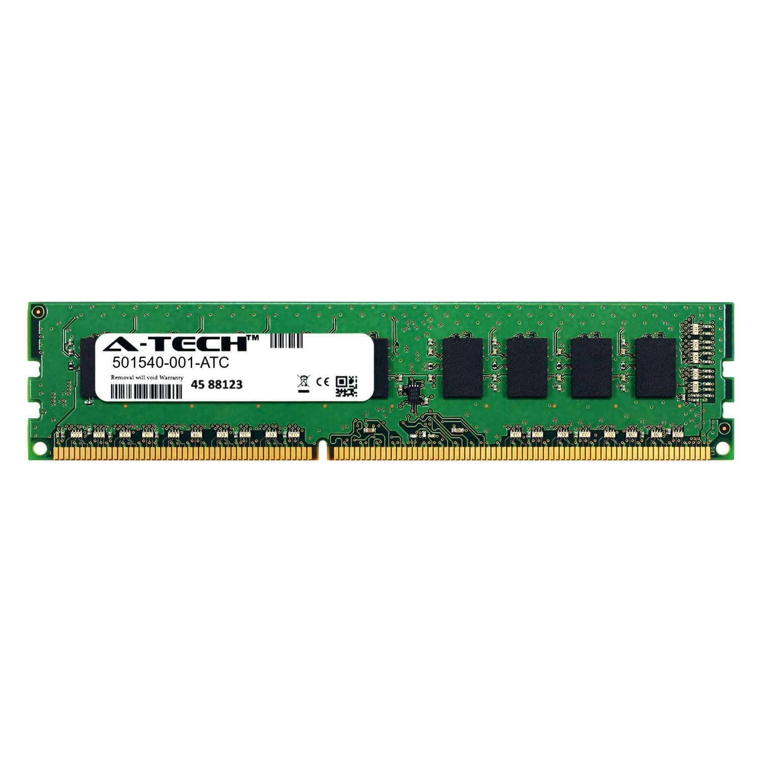 A-Tech 2GB Replacement for HP 501540-001 - DDR3 1333MHz PC3-10600 ECC Unbuffered UDIMM 2rx8 1.5v - Single Server Memory Ram Stick (501540-001-ATC)