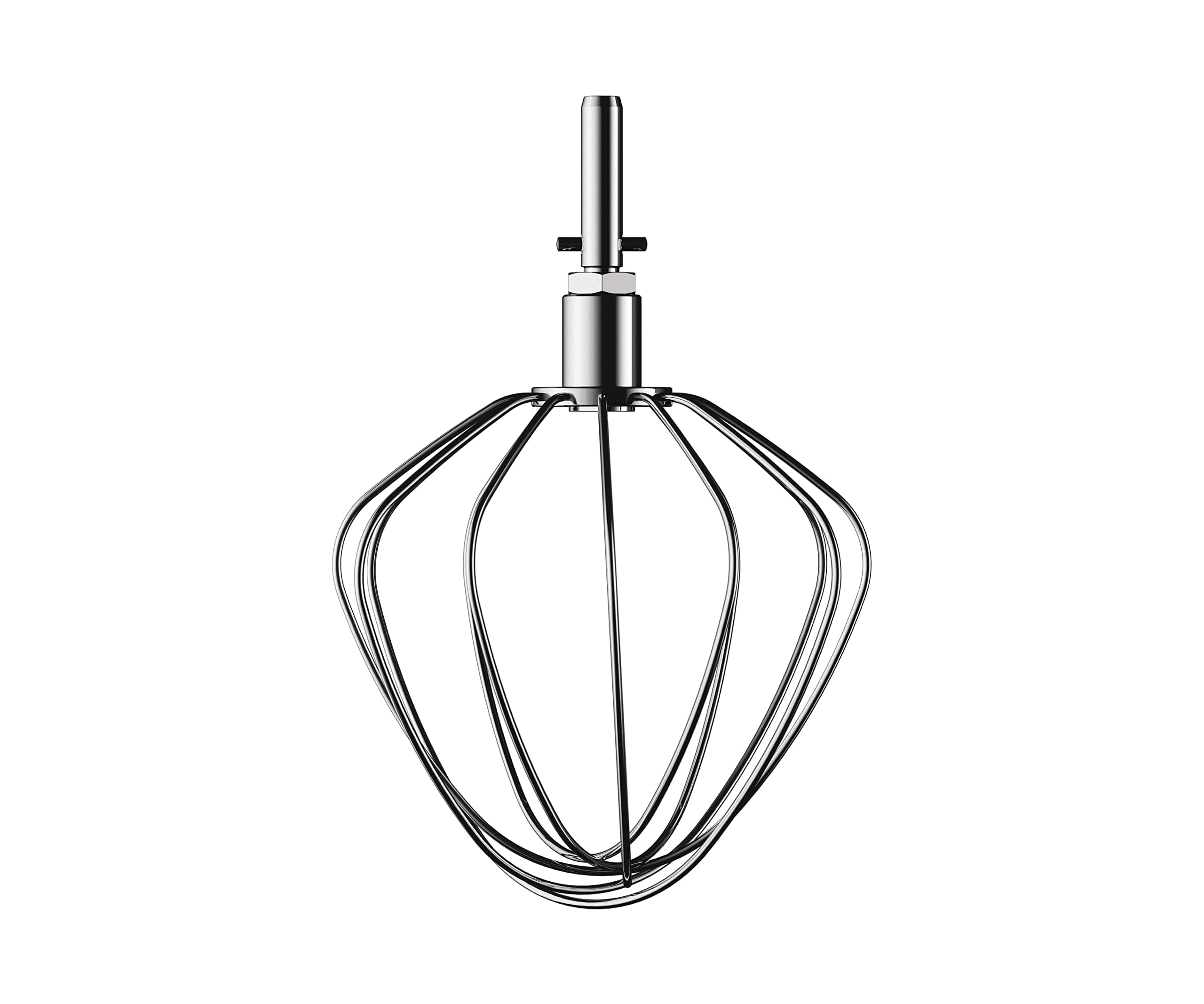 CAT51.000SS stainless steel whisk, accessories for Kenwood Kitchen machines, balloon whisk suitable for all Chef kitchen machines, dishwasher-safe, stainless steel, silver