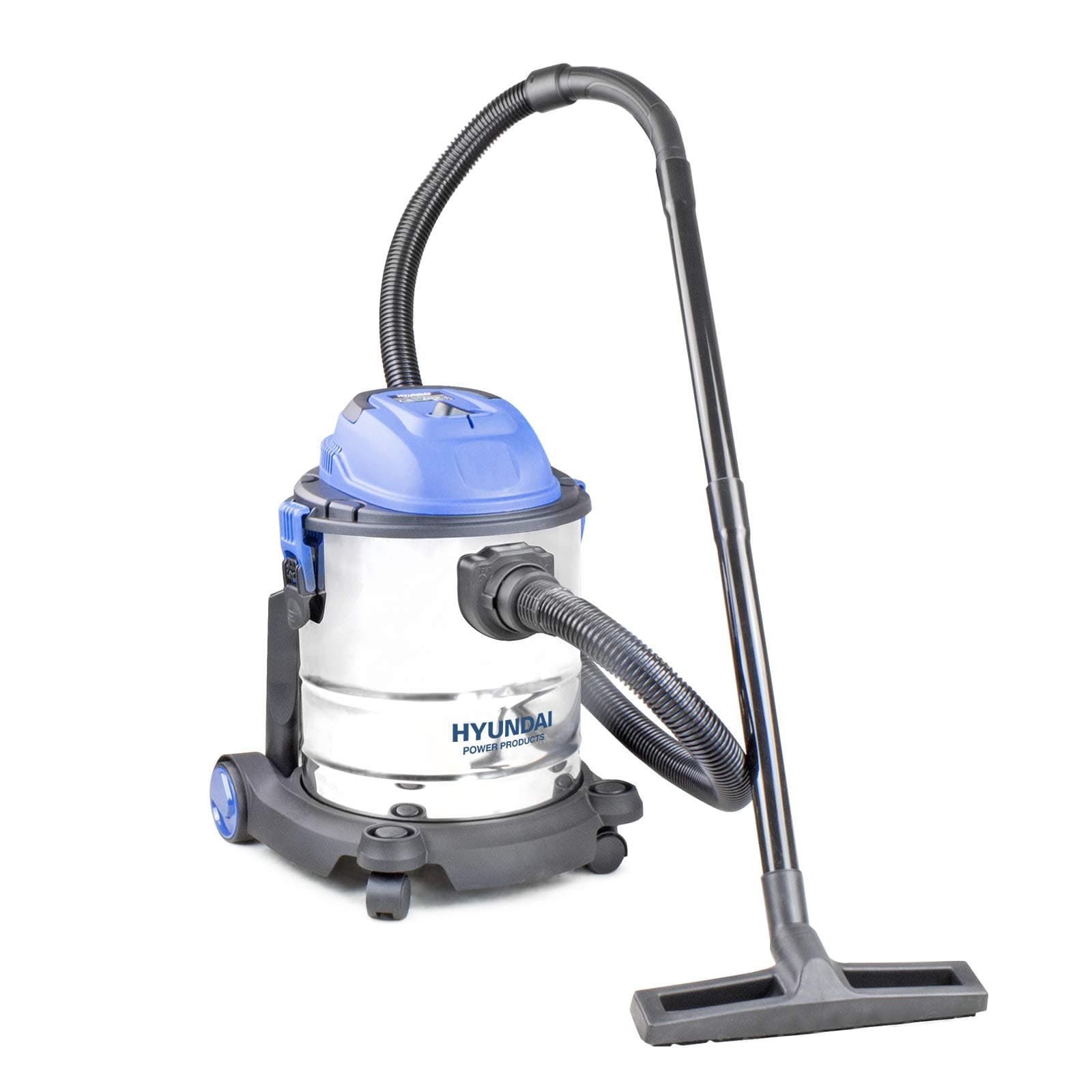 HYUNDAI 1200W 25L Wet & Dry Vacuum Cleaner, 3-in-1 Blow Function, 16kPa Suction, Stainless Steel Tank, Lightweight 6.2kg, 4m Cable