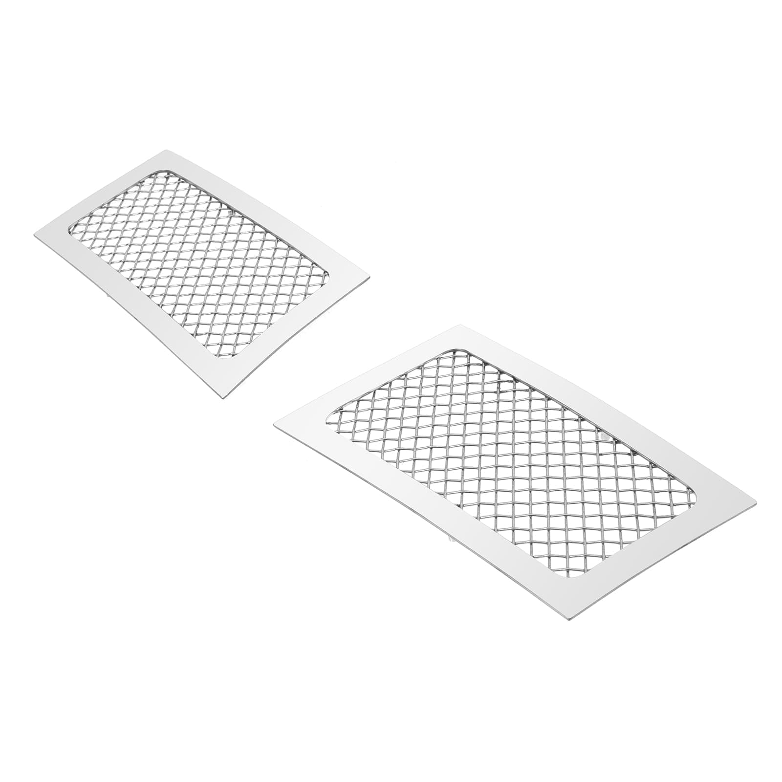 APS Compatible with Cadillac Escalade 2007-2014 Tow Hook Stainless Steel Chrome Mesh Front Grill Grille Insert A76482T