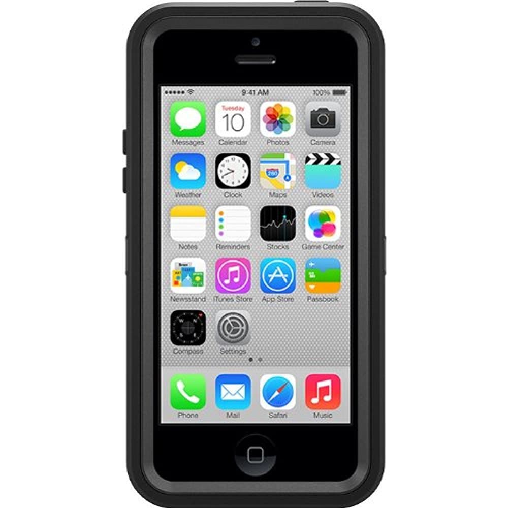 Defender Series Case and Holster for iPhone 5c - Retail Packaging - Black