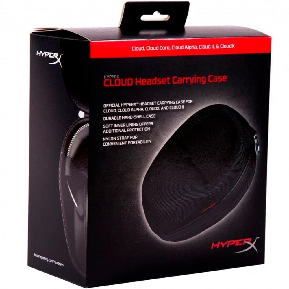 HyperX Cloud Headset Carrying Case - Compatible with HyperX Cloud Core, Cloud, CloudX, Cloud II, Cloud Alpha, Cloud Alpha S, Cloud Flight, CloudX Flight, and Cloud MIX – Hard Shell Case, HXS-HSCC1
