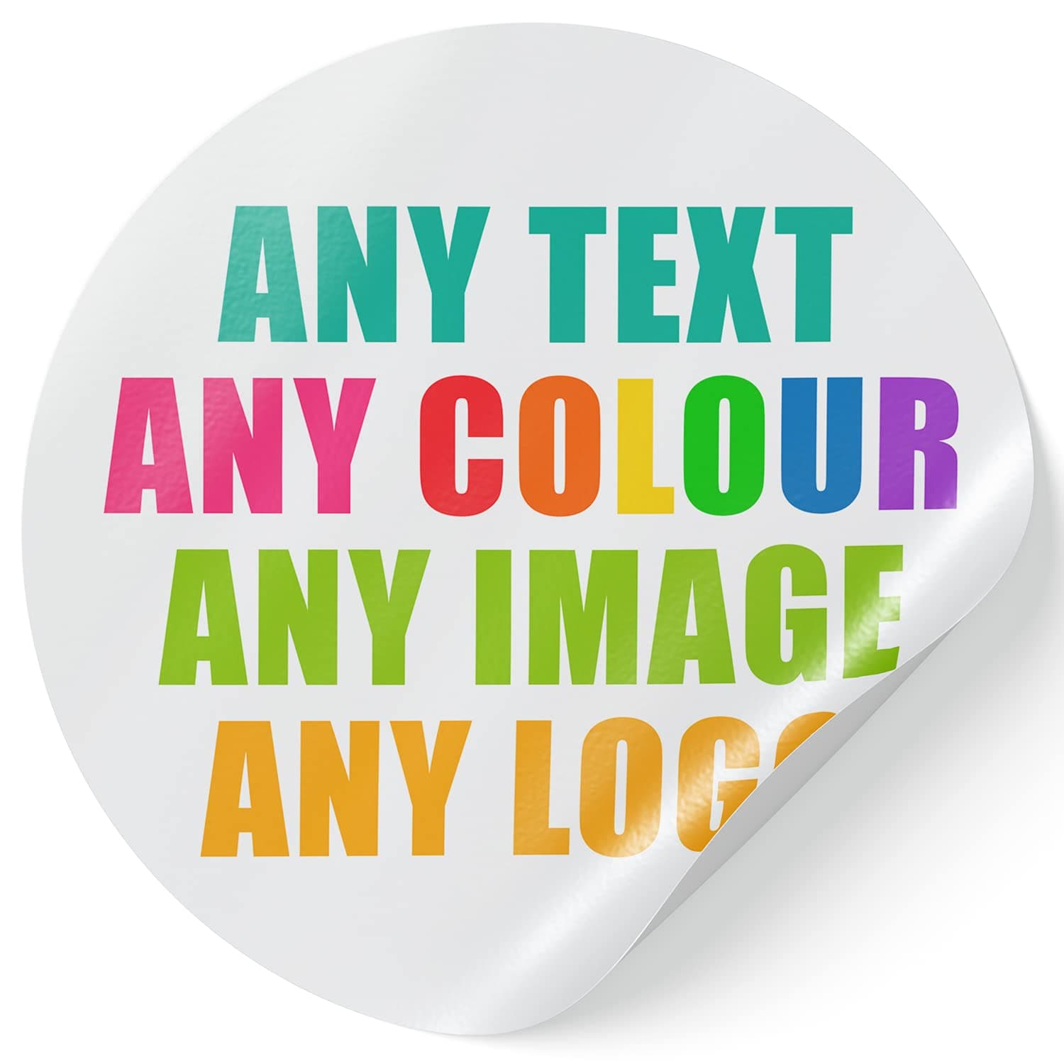 24 Stickers Branding Custom Personalized Design Image Photograph Text Wording Message (6.5 CM / 2, A4 Sheets)