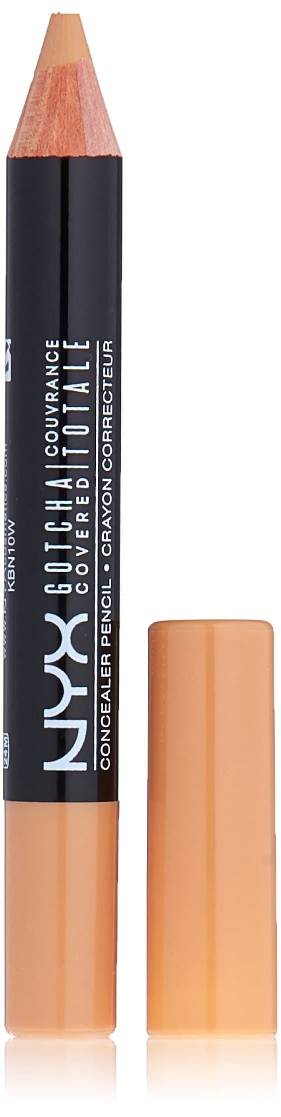 NYX Professional Makeup Gotcha Covered Concealer Pencil, Caramel Beige, 0.04 Ounce