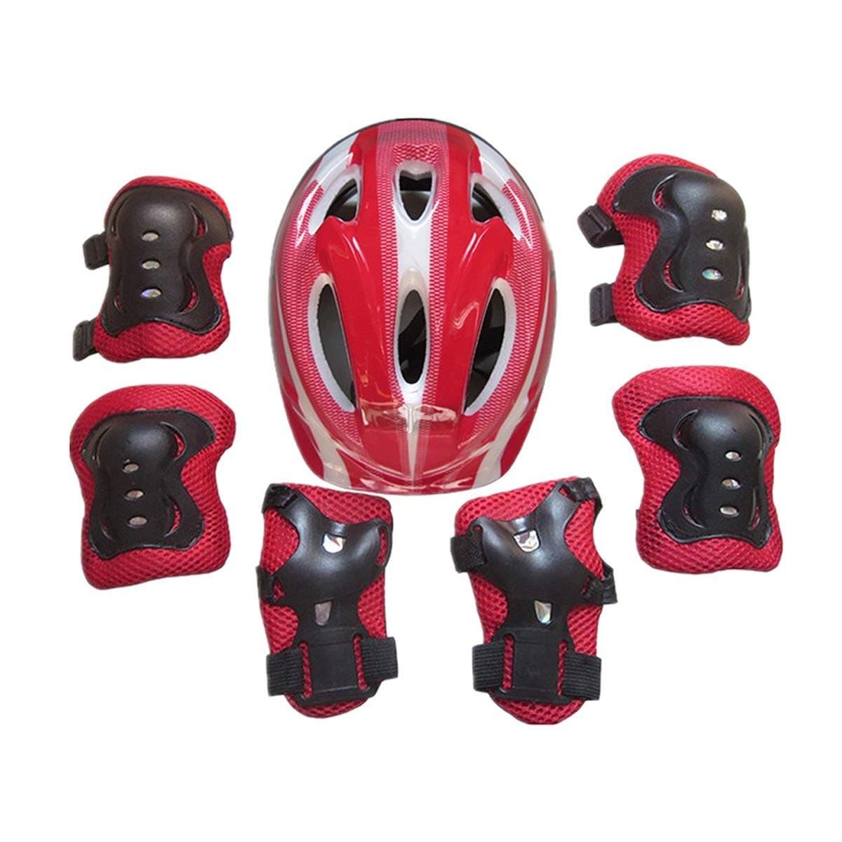 Kids Skateboarding Protective Gear Set, Roller Skating Helmet Wrist Elbow Knee Pads for Scooter Rollerblading Cycling Other Extreme Sports