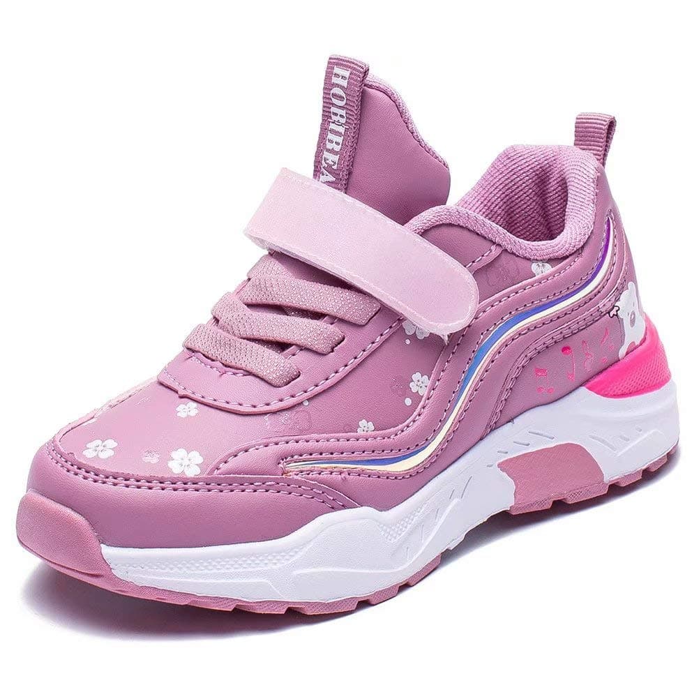 BODATU Girl Running Shoes Kids Lightweight Sneakers Athletic Sport Shoes Purple-3636, 10 Toddler