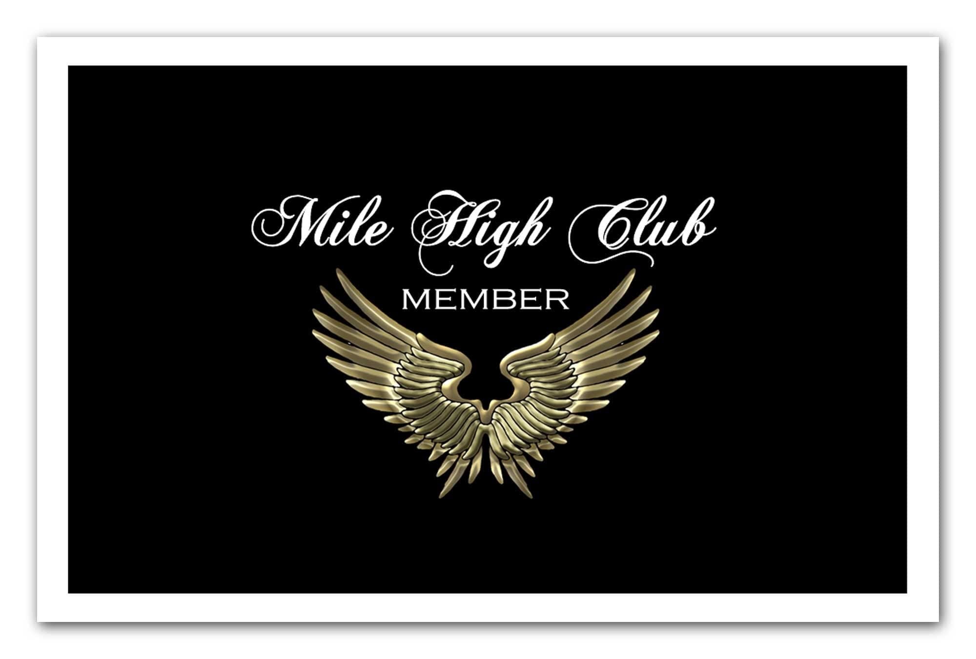Mile High Club Membership Card