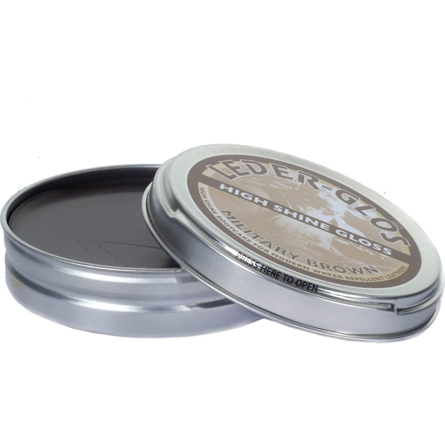 Altberg Leder-Glos High Shine Gloss Leather Polish For Boots, 80g Tin (Brown)