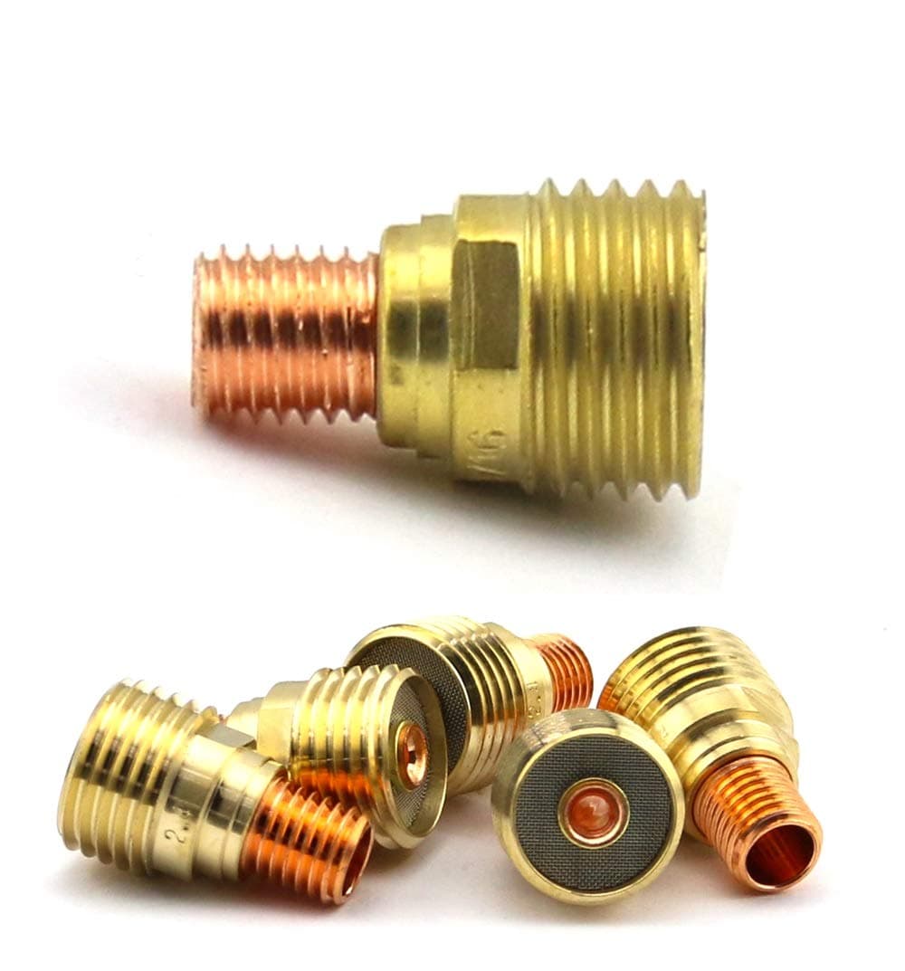 5-pk Gas Lens Collet Body 45V44 (3/32") for TIG Welding Torch 9, 20 and 25 Series in Weldcraft Lincoln Miller ESAB Weldcraft CK (5 Each/Pack)