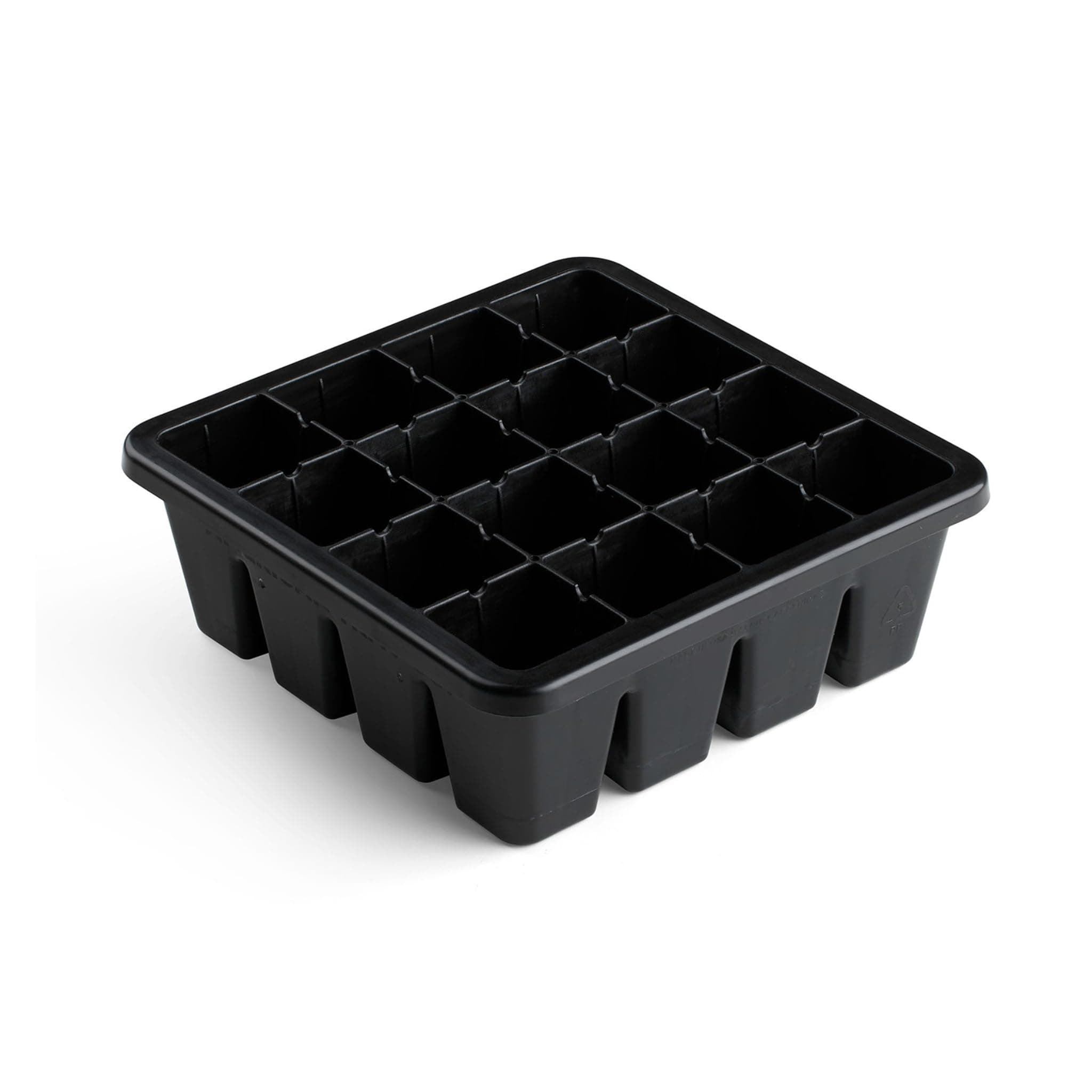 Epic Gardening Reusable Seed Starter Tray - 16 Cell/8 Seedling Starter Trays - Easy Watering, Indoor Greenhouse, Plant Starter, Gardener-Friendly for Seedlings | UV-Treated & BPA-Free - Black