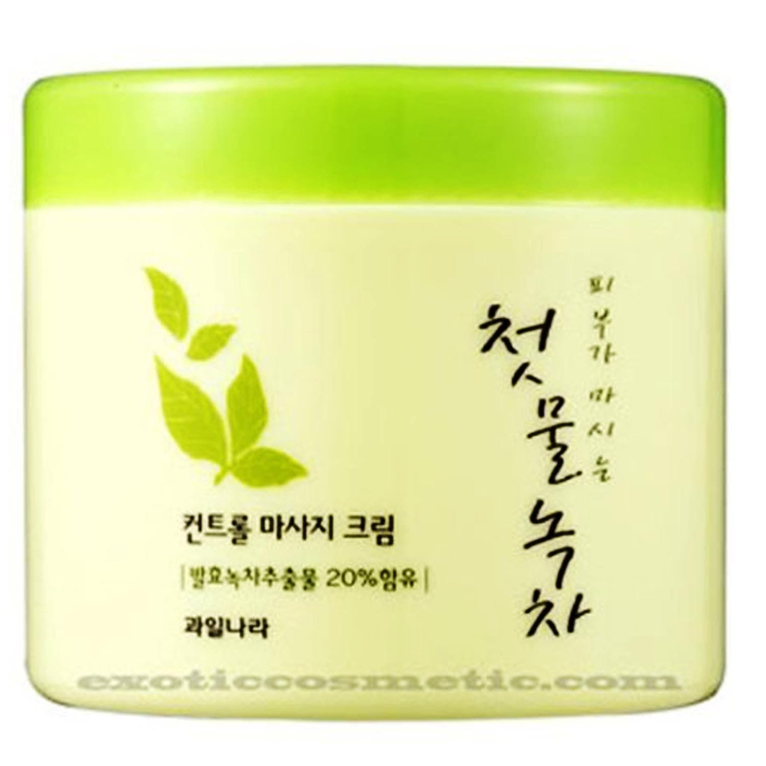WELCOS The First Green Tea Natural Facial Massage Cream (Fermented Green Tea)