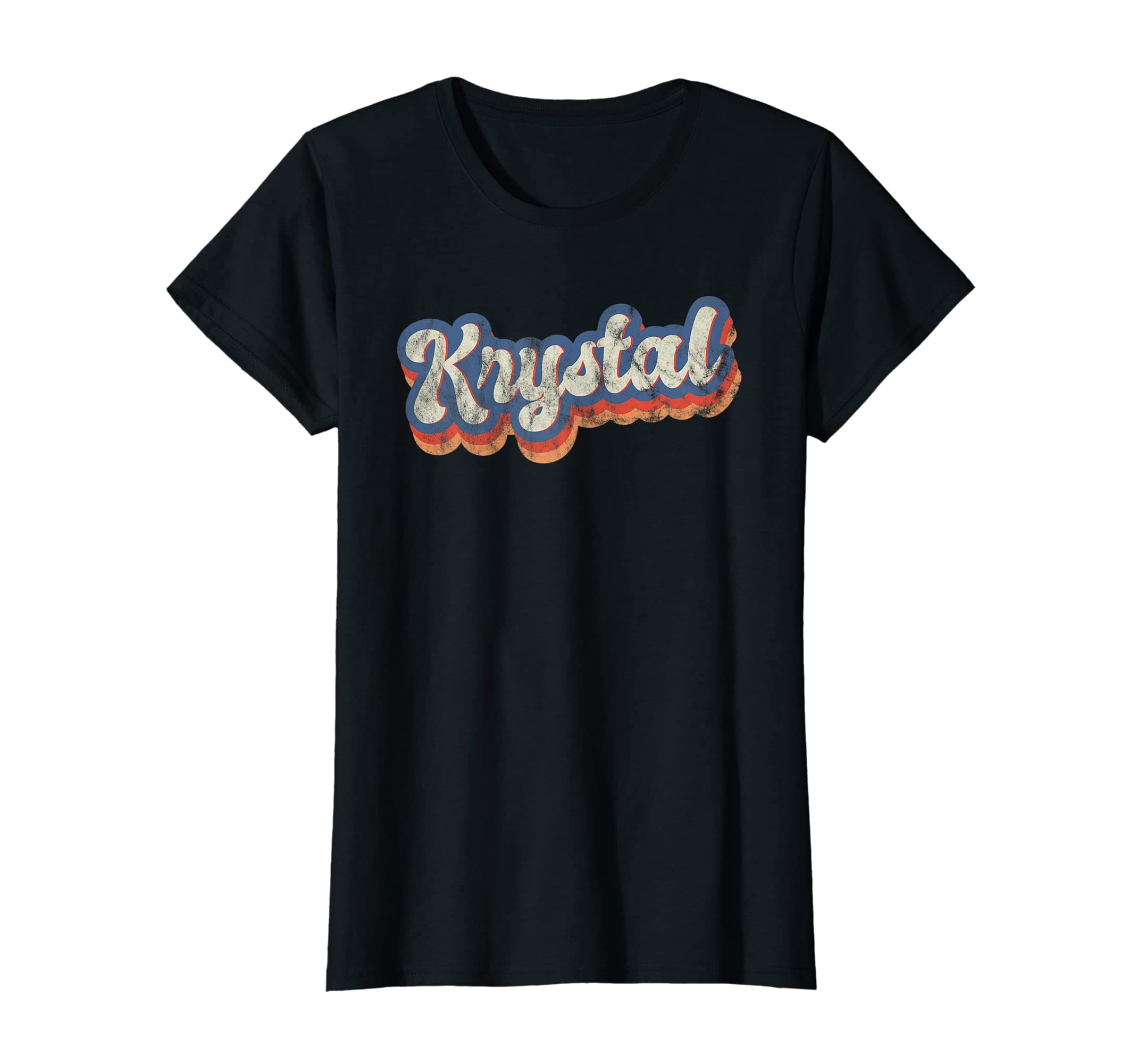 Personalized & Custom Apparel for KrystalKrystal Personalized Name Shirt Custom Lettering 70's T-Shirt